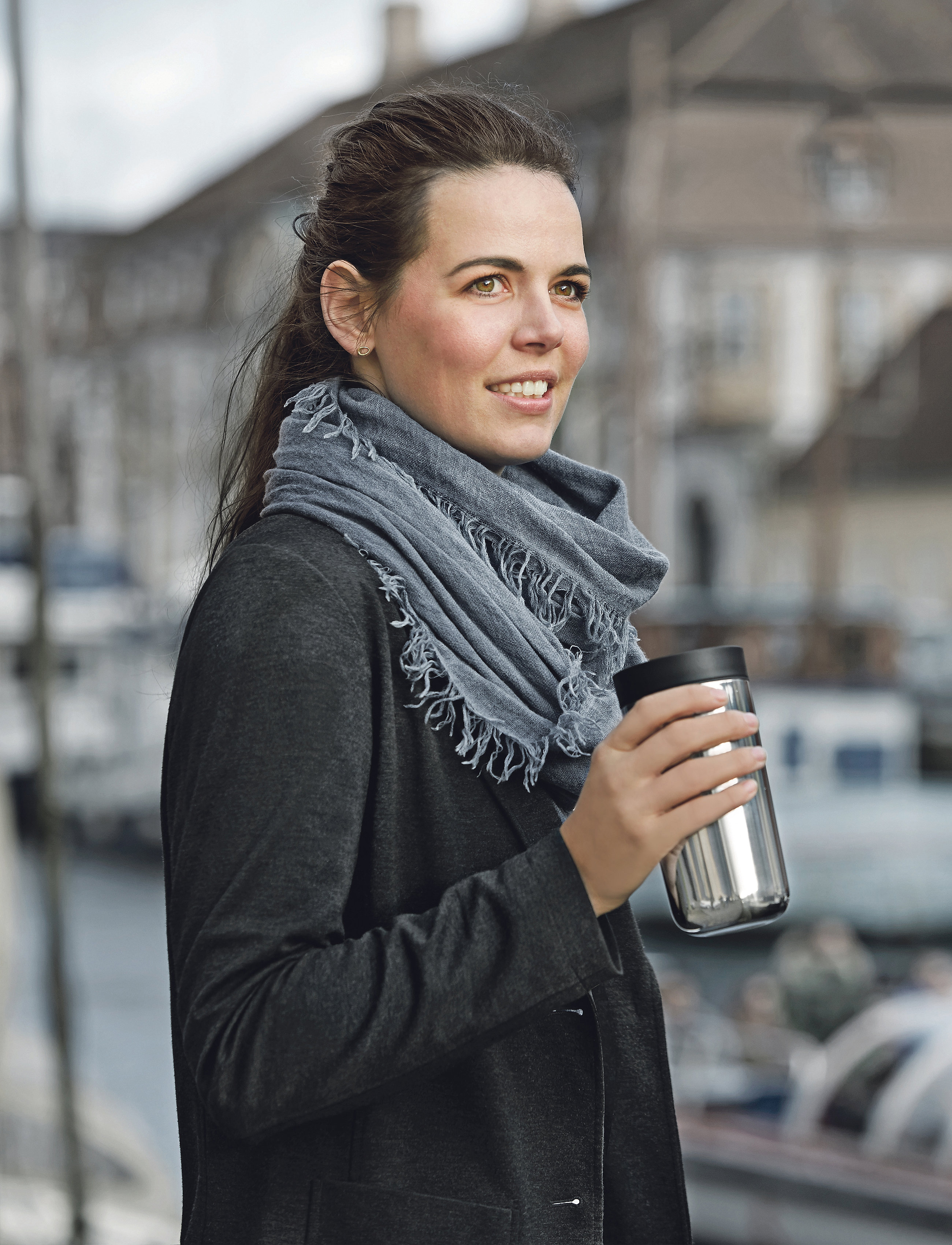 Stelton To Go Click Termokop 0.4 L. Steel, 40 CL, Silver, Kopper Og Krus > Termokopper, Unisex