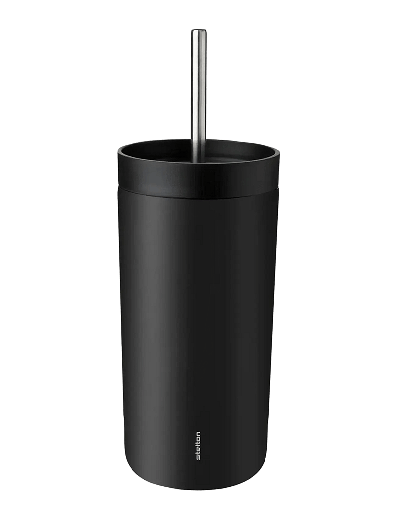 Stelton - Stelton To Go Sip vacuum insulated cup with straw 0.4 l. soft black - madalaimad hinnad - soft black - 0