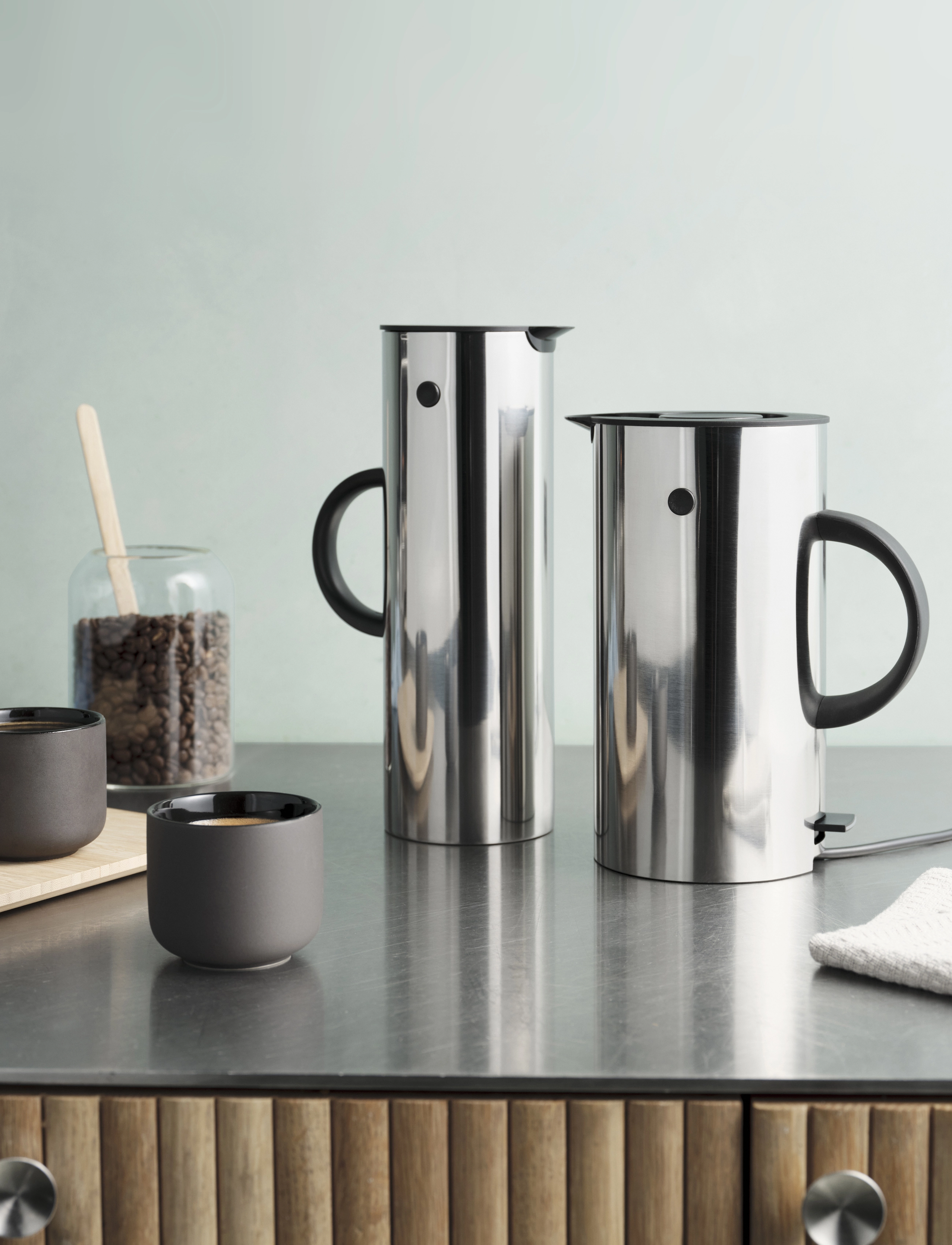 Stelton Em77 Elkedel (Eu) 1.5 L. Steel, L, Kitchen Appliances, Silber - Kettles & Water Boilers, Homeware