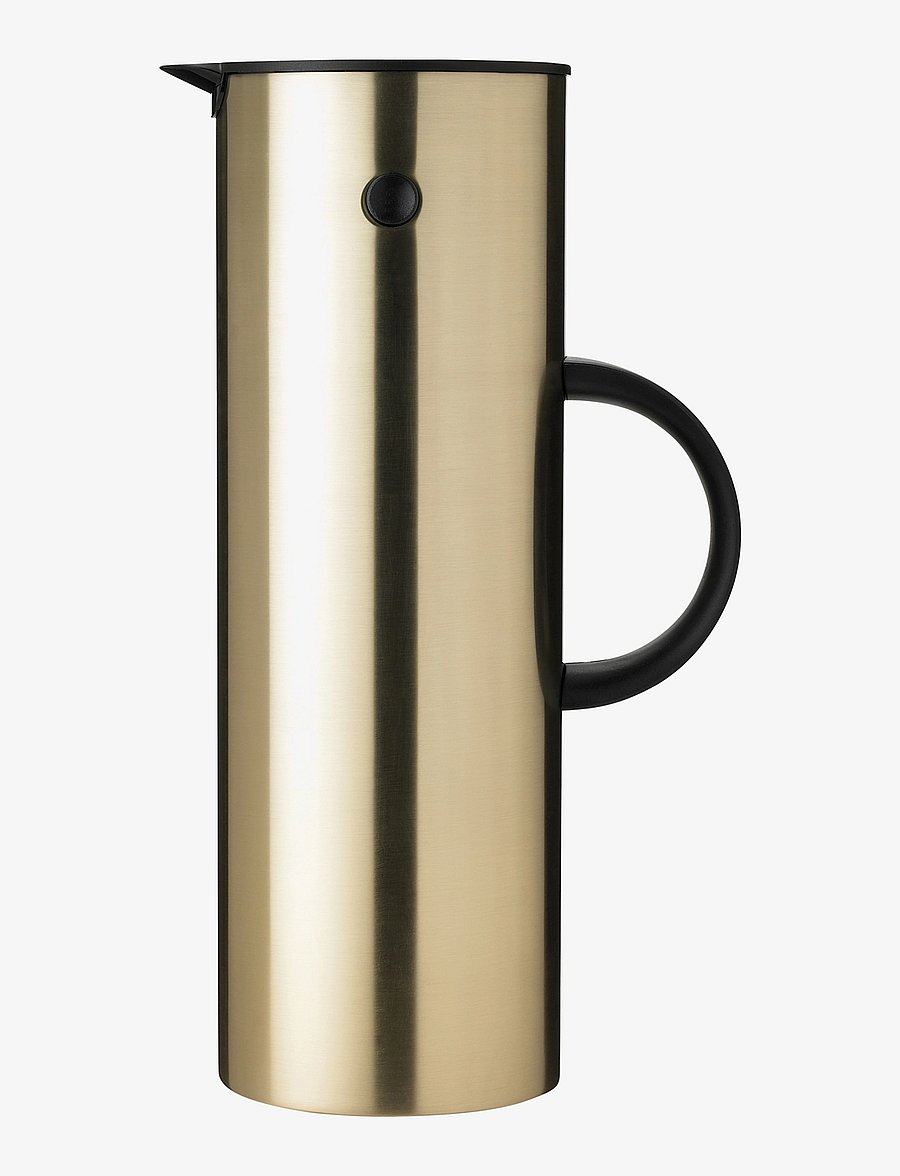 Stelton - Stelton EM77 vacuum jug, 1 l - thermoskannen - brushed brass - 0