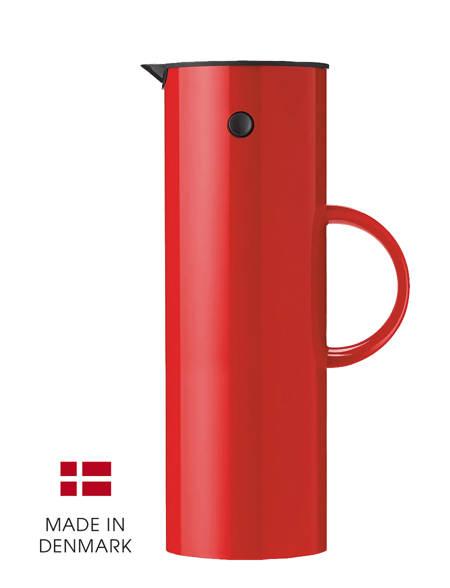 Stelton - Stelton EM77 vacuum jug, 1 l - thermoskannen - red - 0