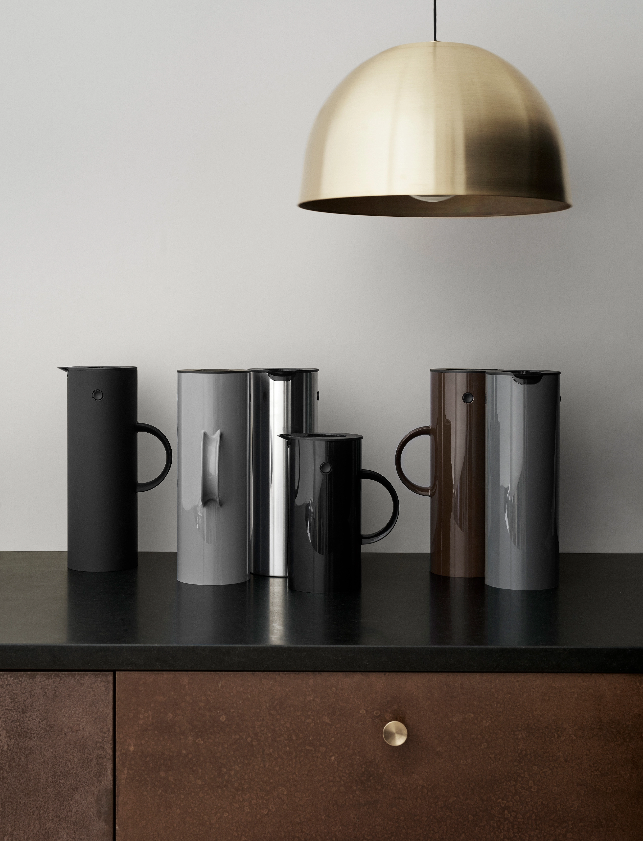 Stelton - Stelton EM77 vacuum jug, 1 l - termokander - matte black - 2