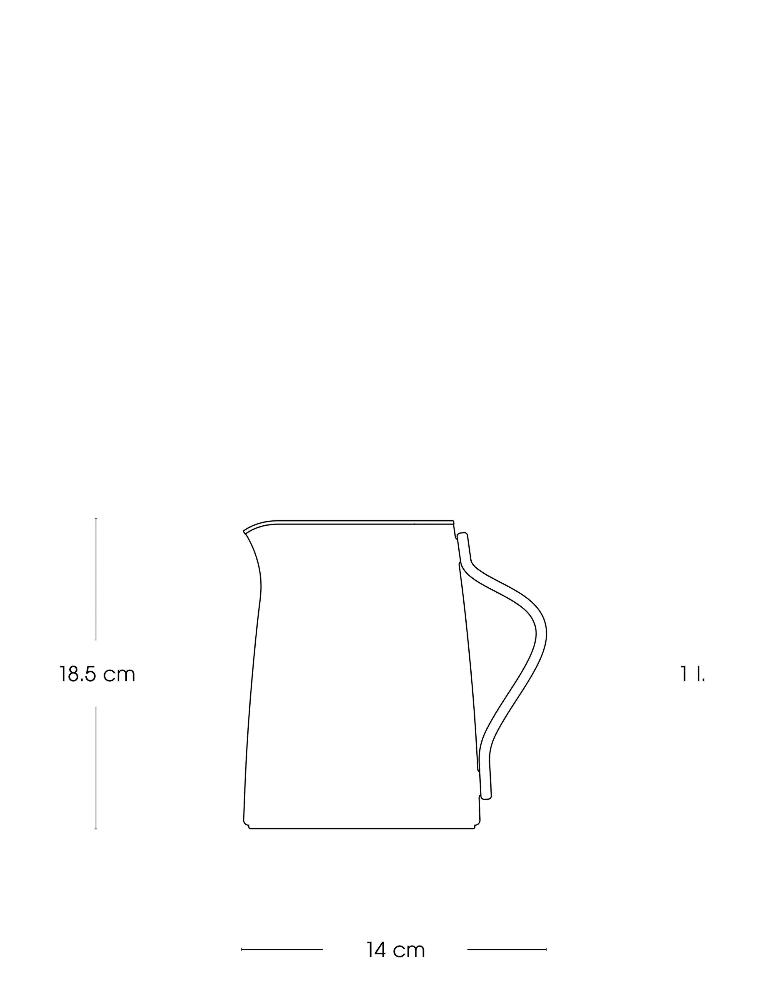 Stelton - Emma vacuum jug, tea - 1 l. - nach preis einkaufen - black - 2