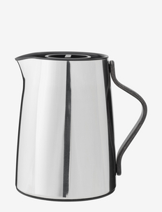 Emma vacuum jug, tea 1 l. steel7black handle, Stelton