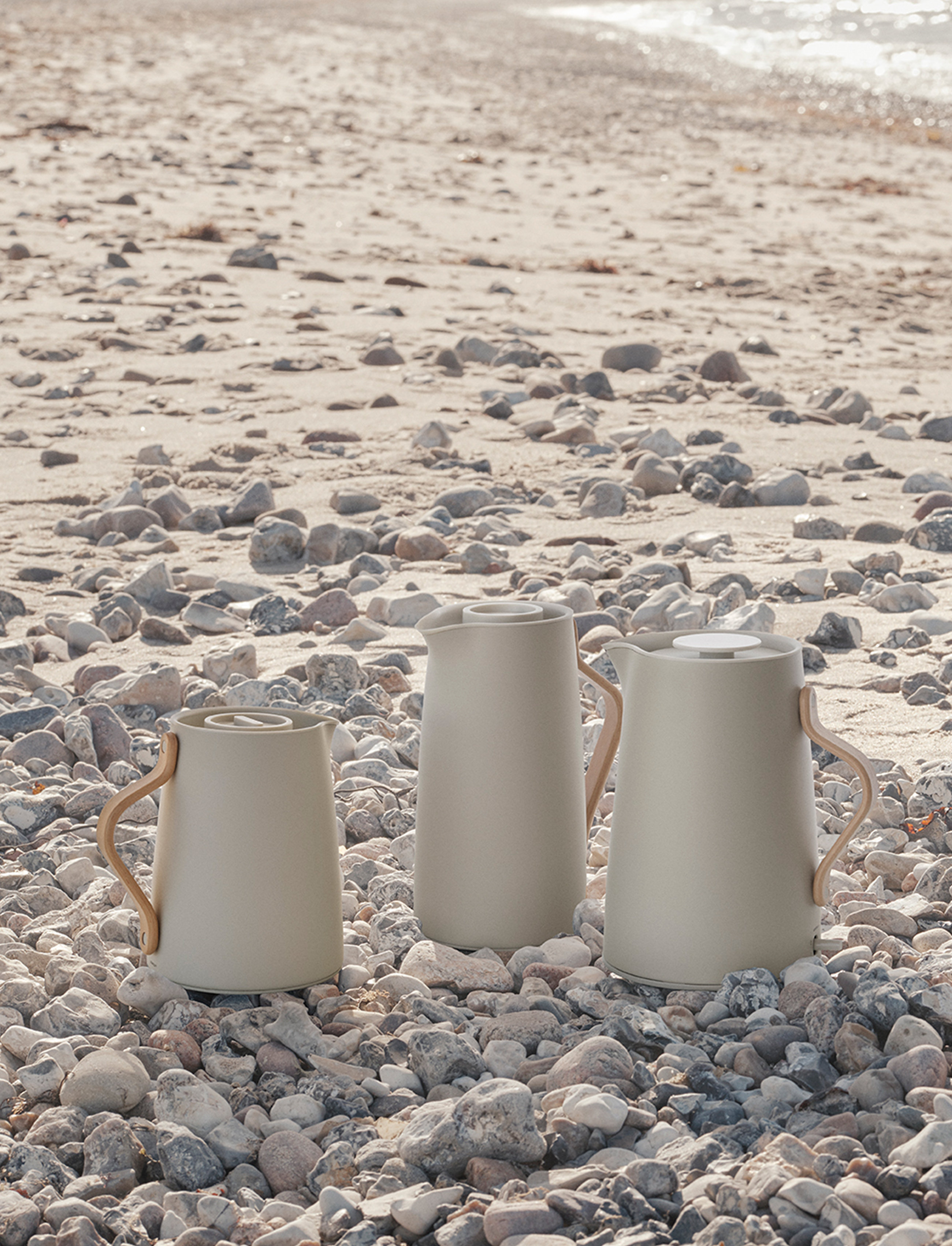 Stelton Emma Elkedel (Eu) 1.2 L. Sand, 1.2 l, Beige, Køkkenmaskiner > Kedler Og Vandkogere, Unisex