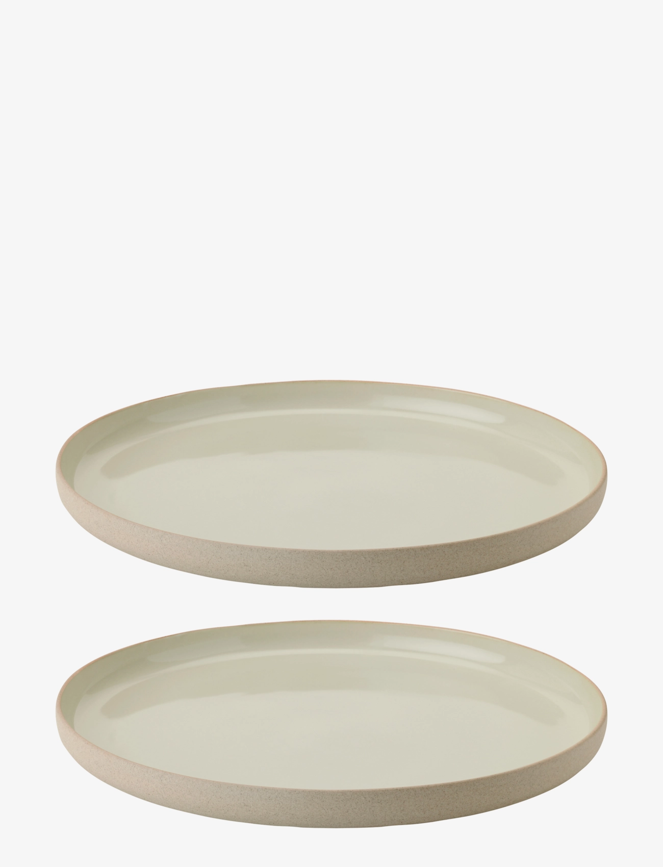 Stelton Emma Middagstallerken Ø 24 Cm 2 Stk Grey, Dinner Plade, Beige, Str: Ø 24 cm