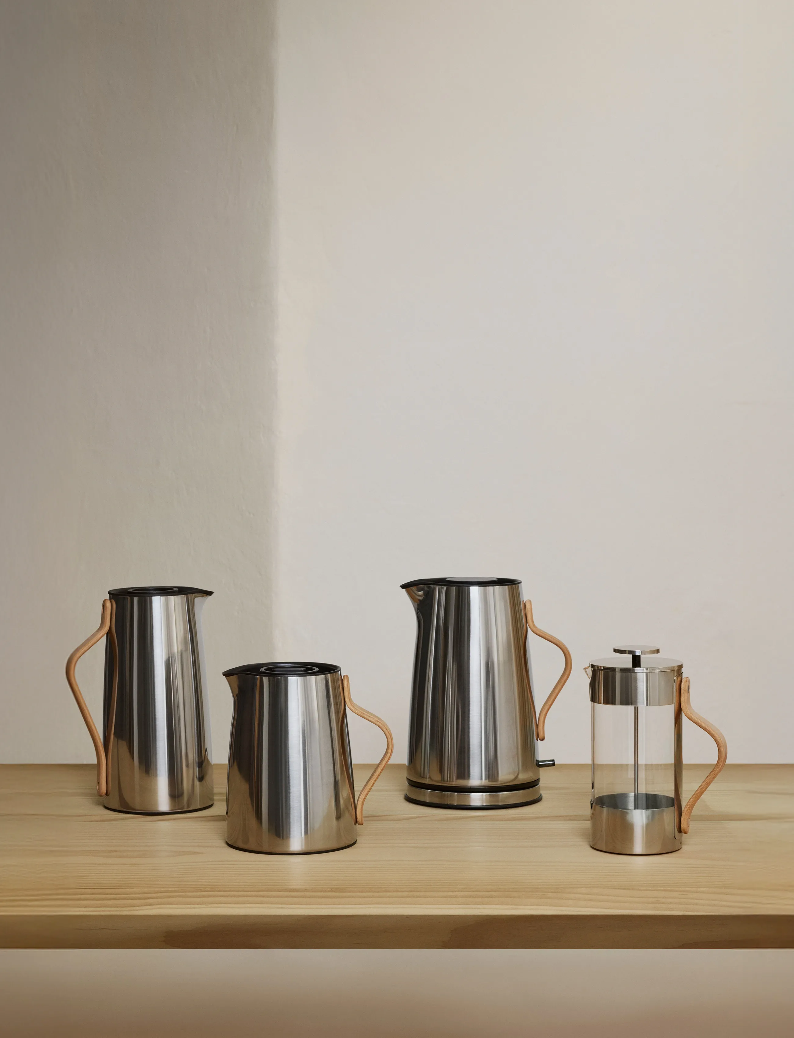 Stelton Emma Stempelkande 1 L. Steel, 1 L, Silver, Kaffemaskiner > Kaffepresse, Unisex