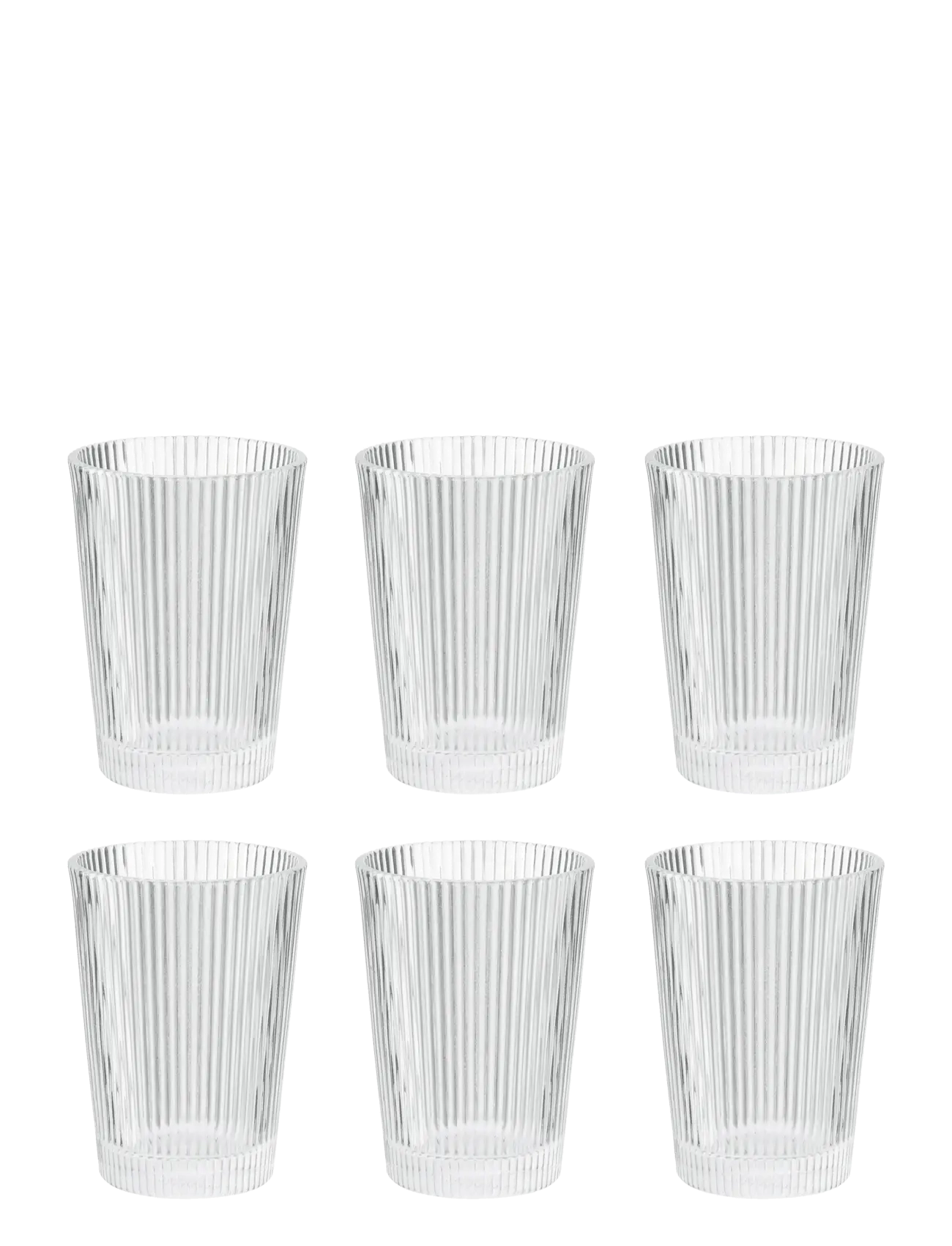 Stelton Pilastro drinking glasses, 0.24 l. - 6 pcs. - Glös - CLEAR / undefined