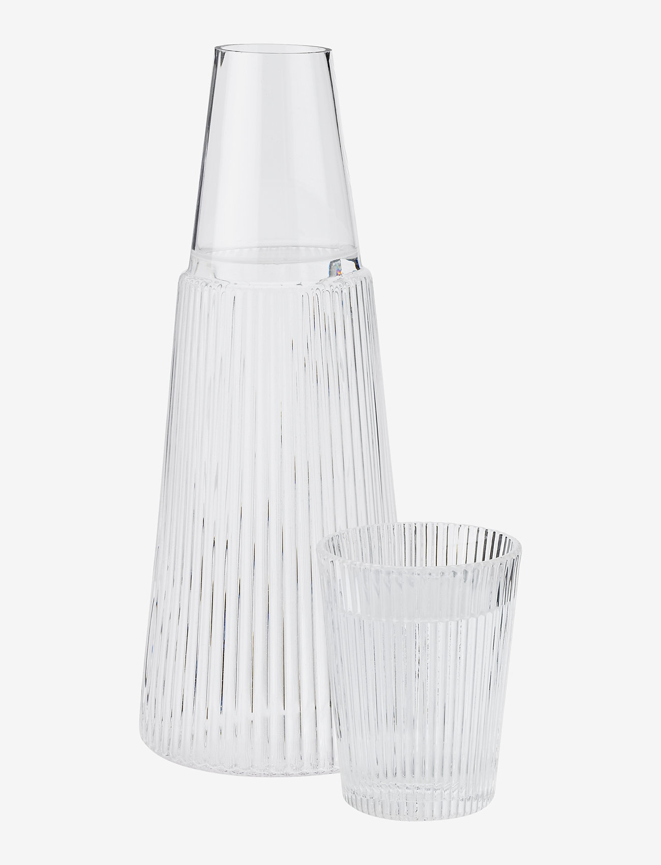 Stelton - Pilastro carafe with glass 1 l. - waterkaraffen - clear - 2