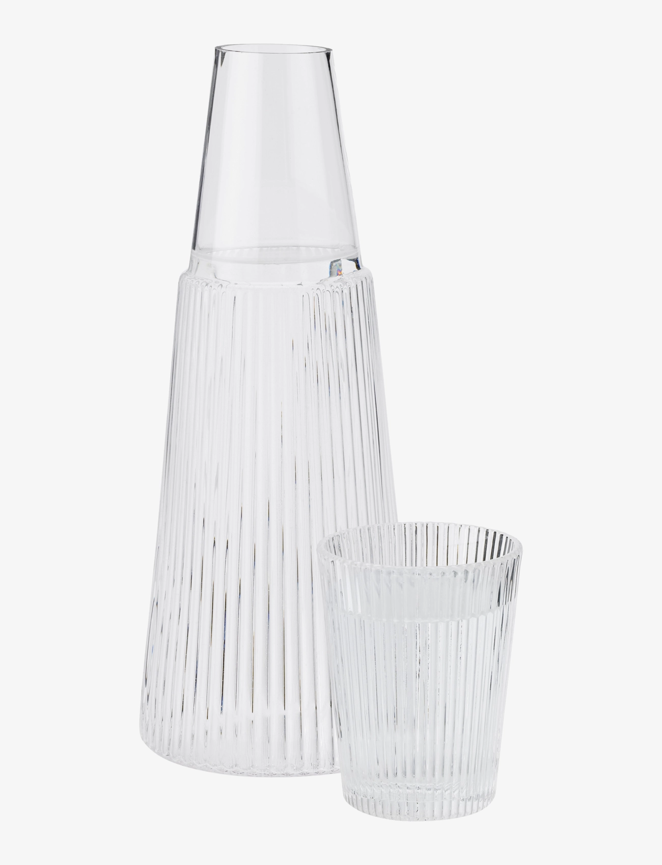 Stelton - Pilastro carafe with glass 1 l. - water carafes - clear - 2