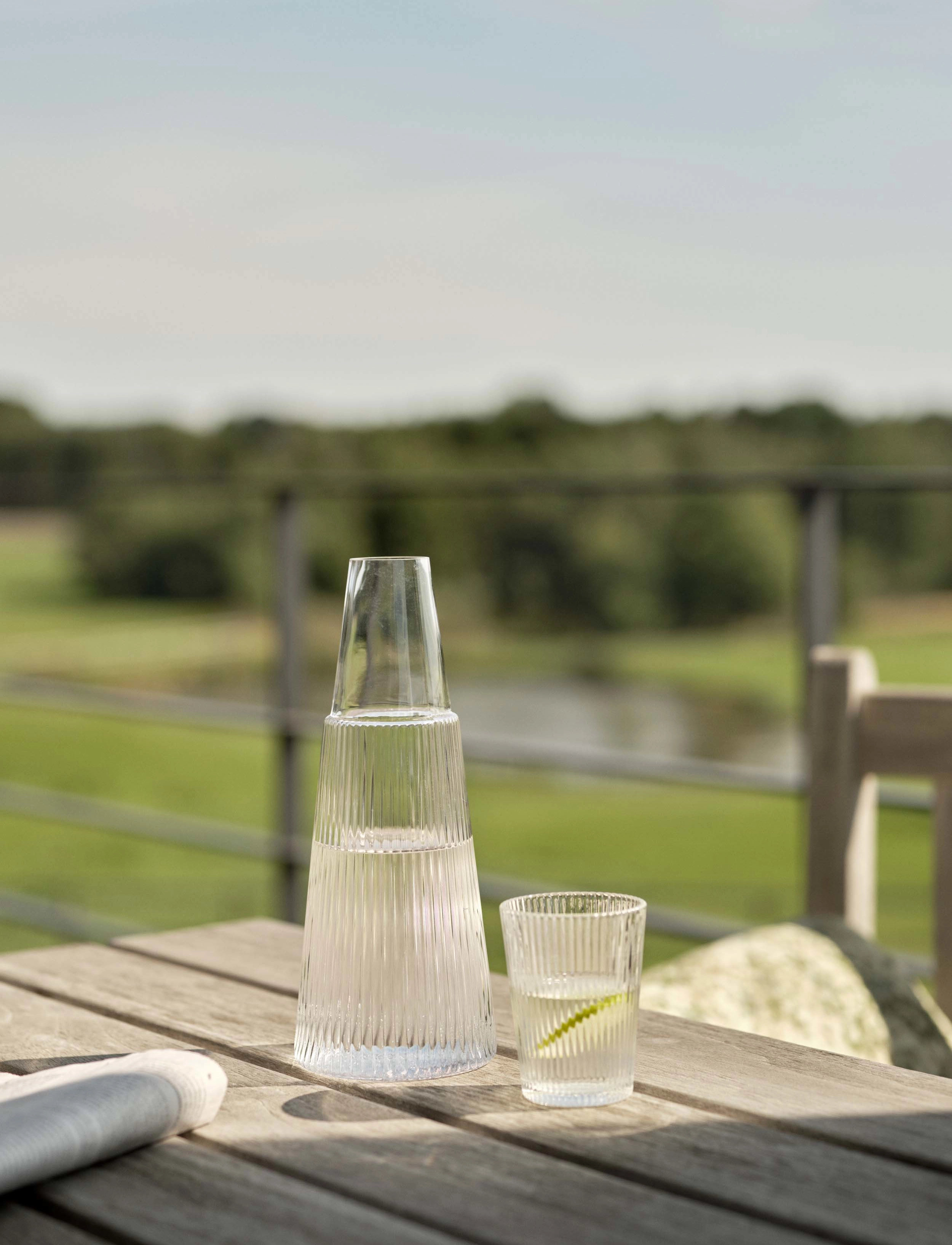 Stelton Pilastro Karaffel Med Glas 1 L. Clear, One Size, Nude, Kander & Karafler > Vandkarafler & Kander, Unisex
