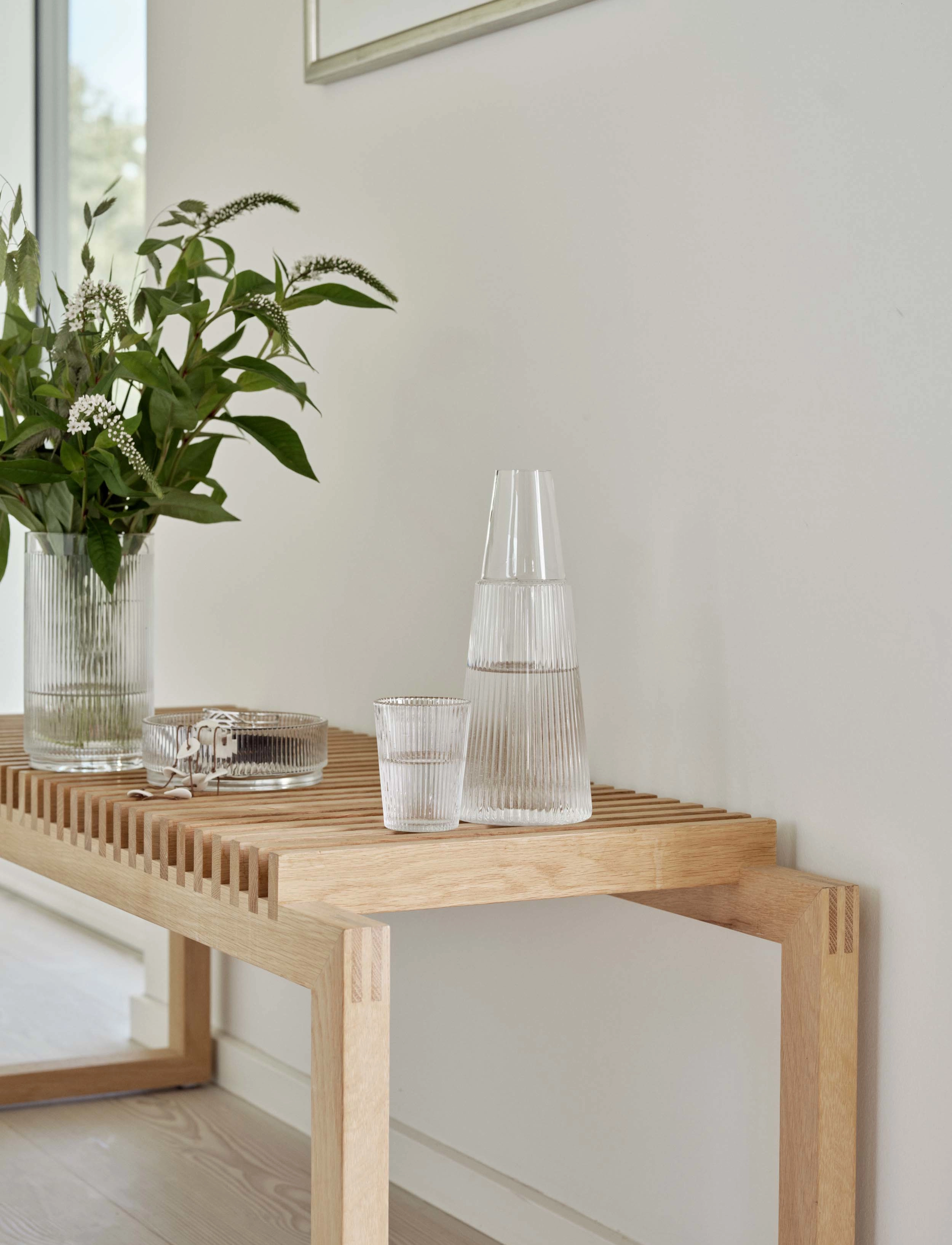 Stelton - Pilastro carafe with glass 1 l. - water carafes - clear - 3