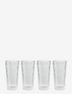 Pilastro Long Drink Glass 0.3 l. 4 pcs Clear, Stelton