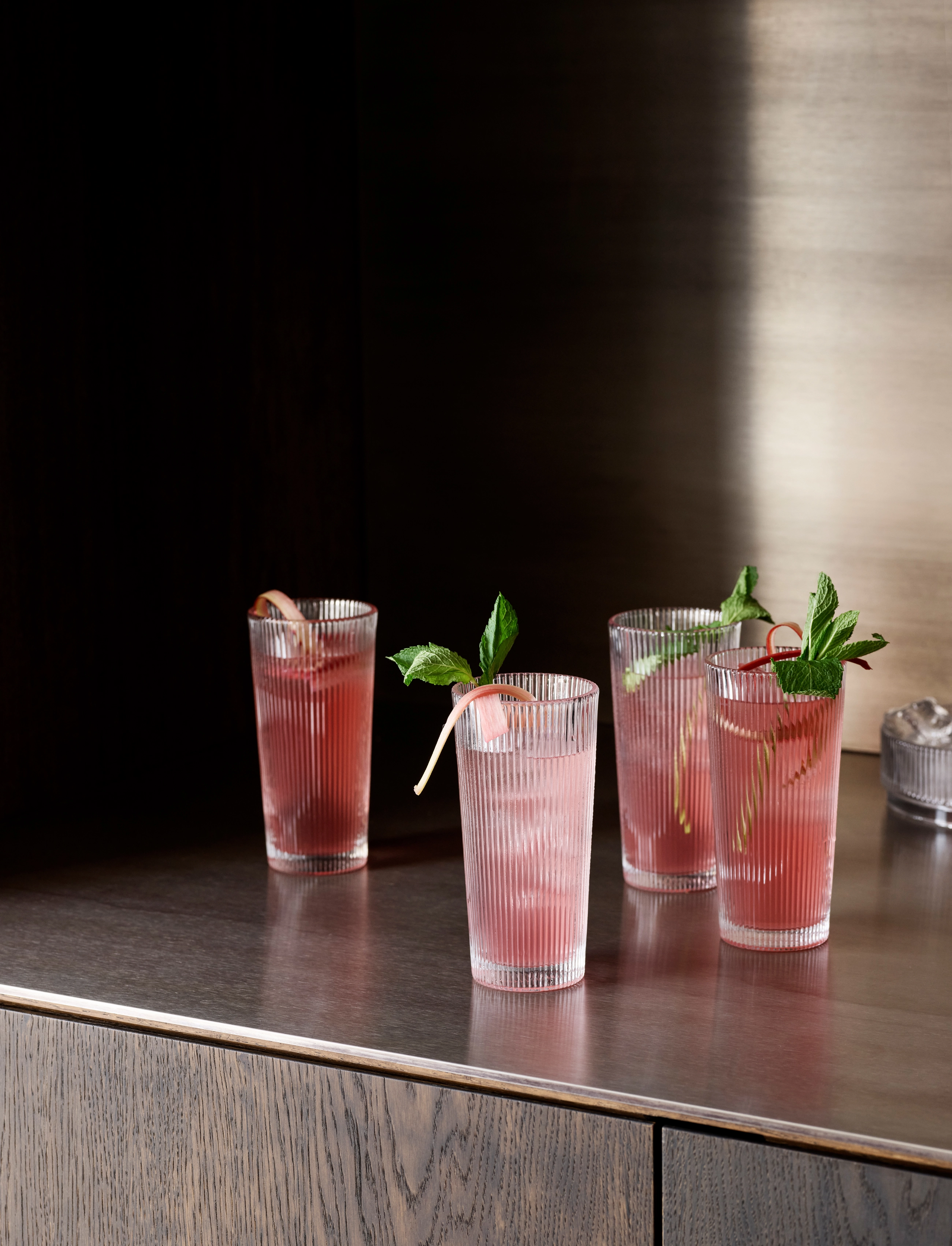 Stelton Pilastro Long Drink Glass 0.3 L. 4 Pcs Clear, 30 CL, Nude, Glas > Cocktailglas, Unisex