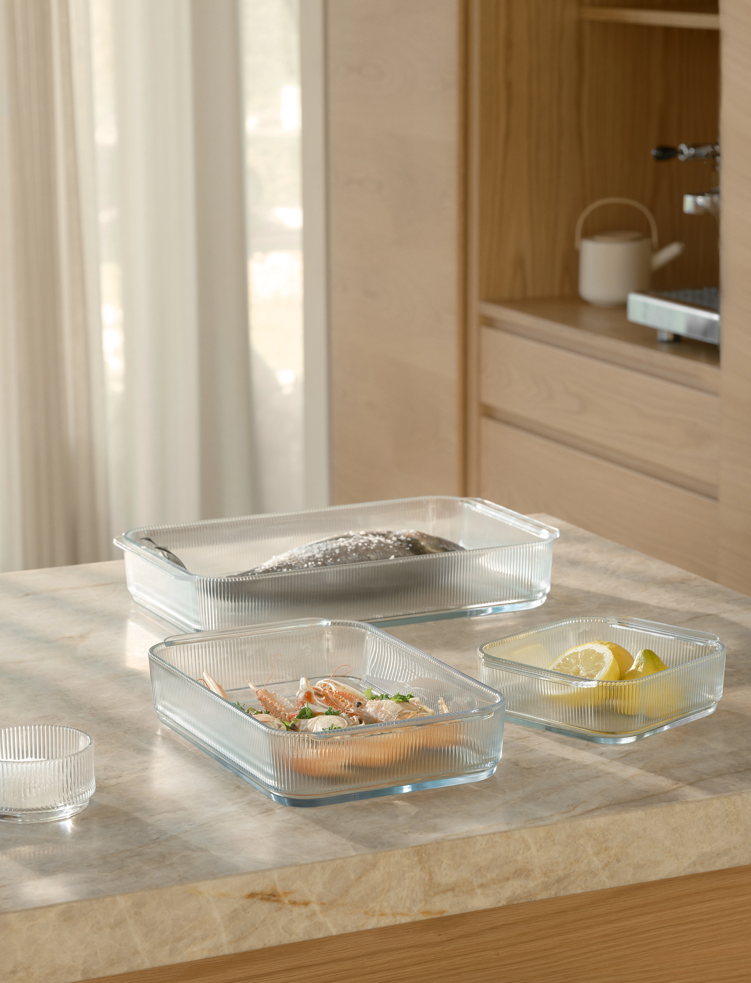 Stelton Pilastro Ovnfast Fad L 40.8 Cm Clear, 40.8X24.4X7.1 cm, Kitchen, Nackt - Oven Molds, Homeware