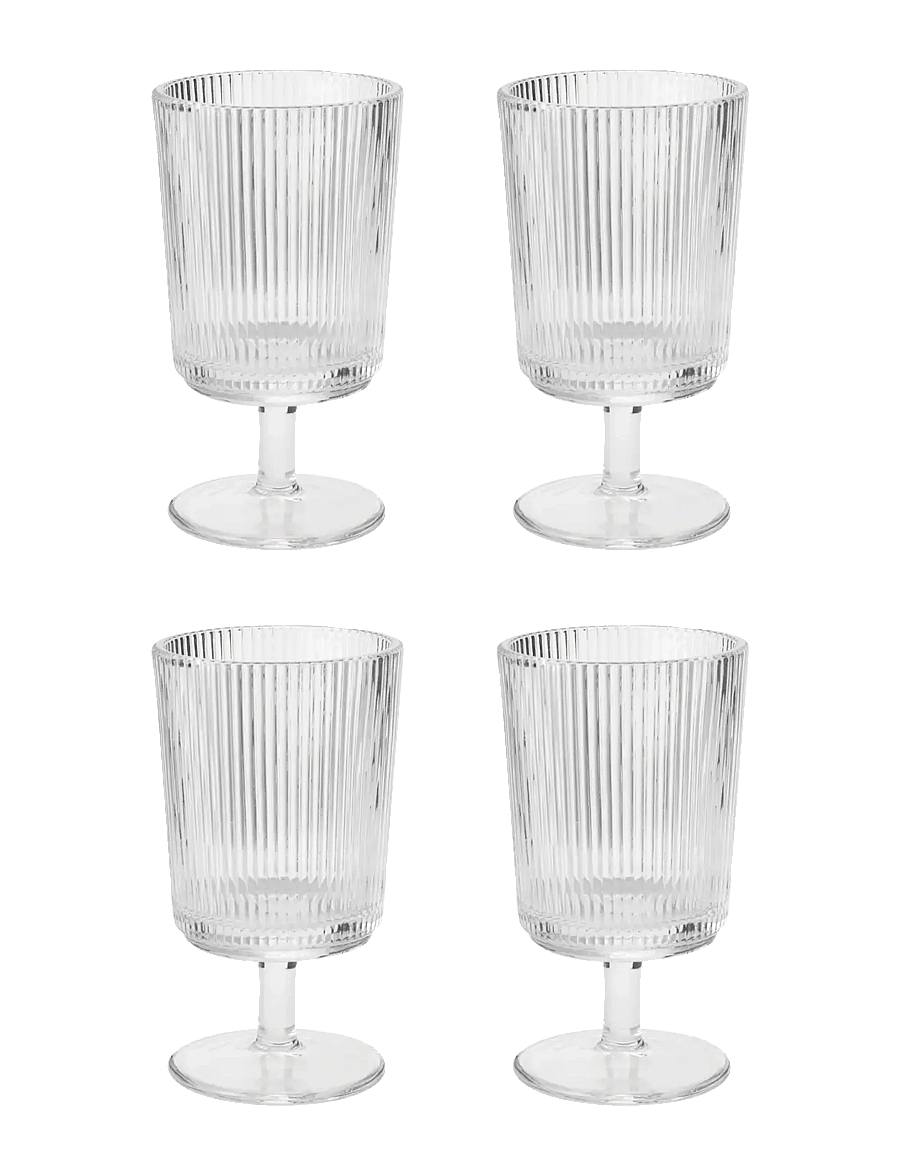 Stelton - Stelton Pilastro wine glass 0.18 l. 4 Pcs clear - valge veini pokaalid - clear - 1