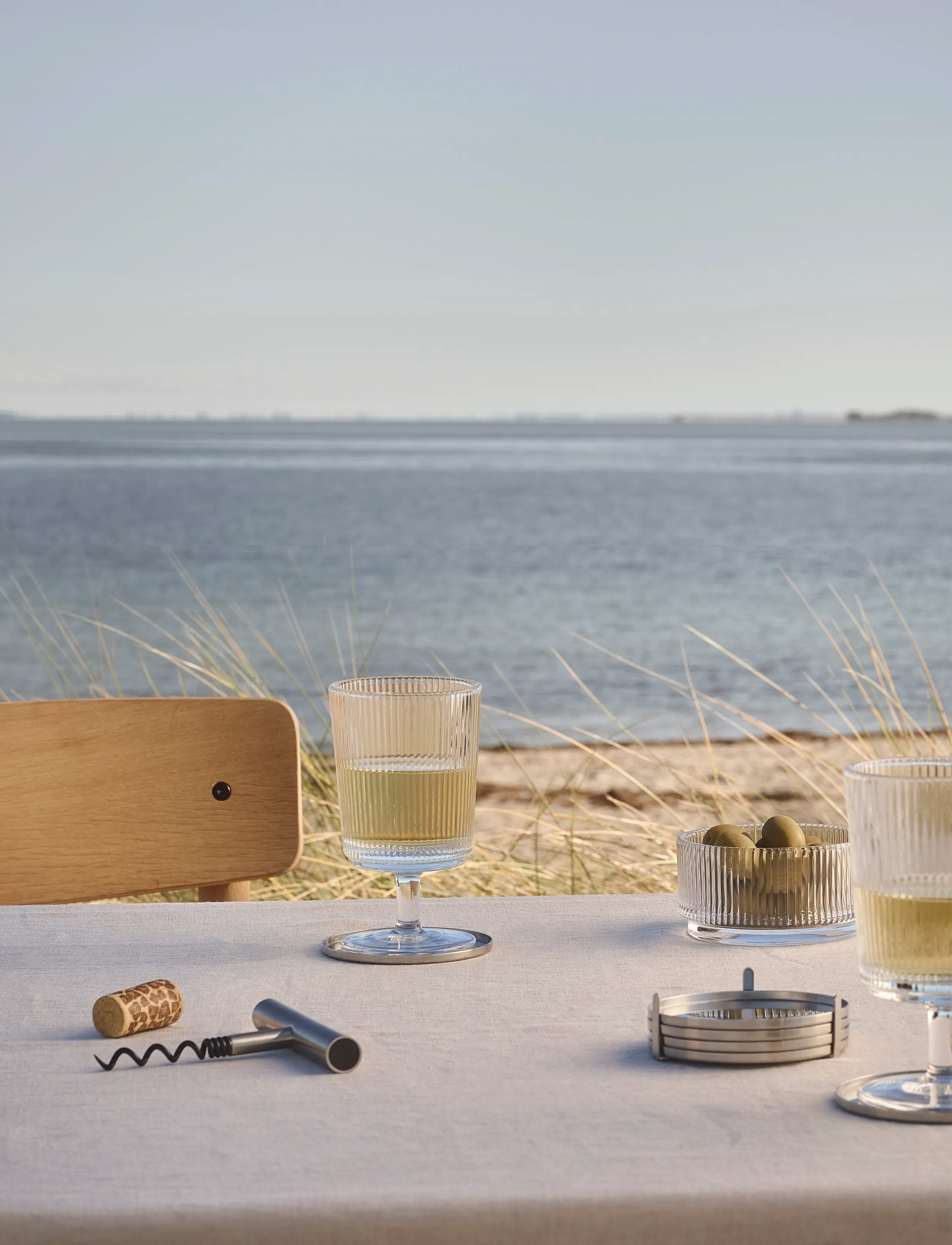 Stelton Pilastro Vinglas 0.18 L. 4 Stk Clear, 18 CL, Wine Glass, Nackt - White Glasses, Homeware