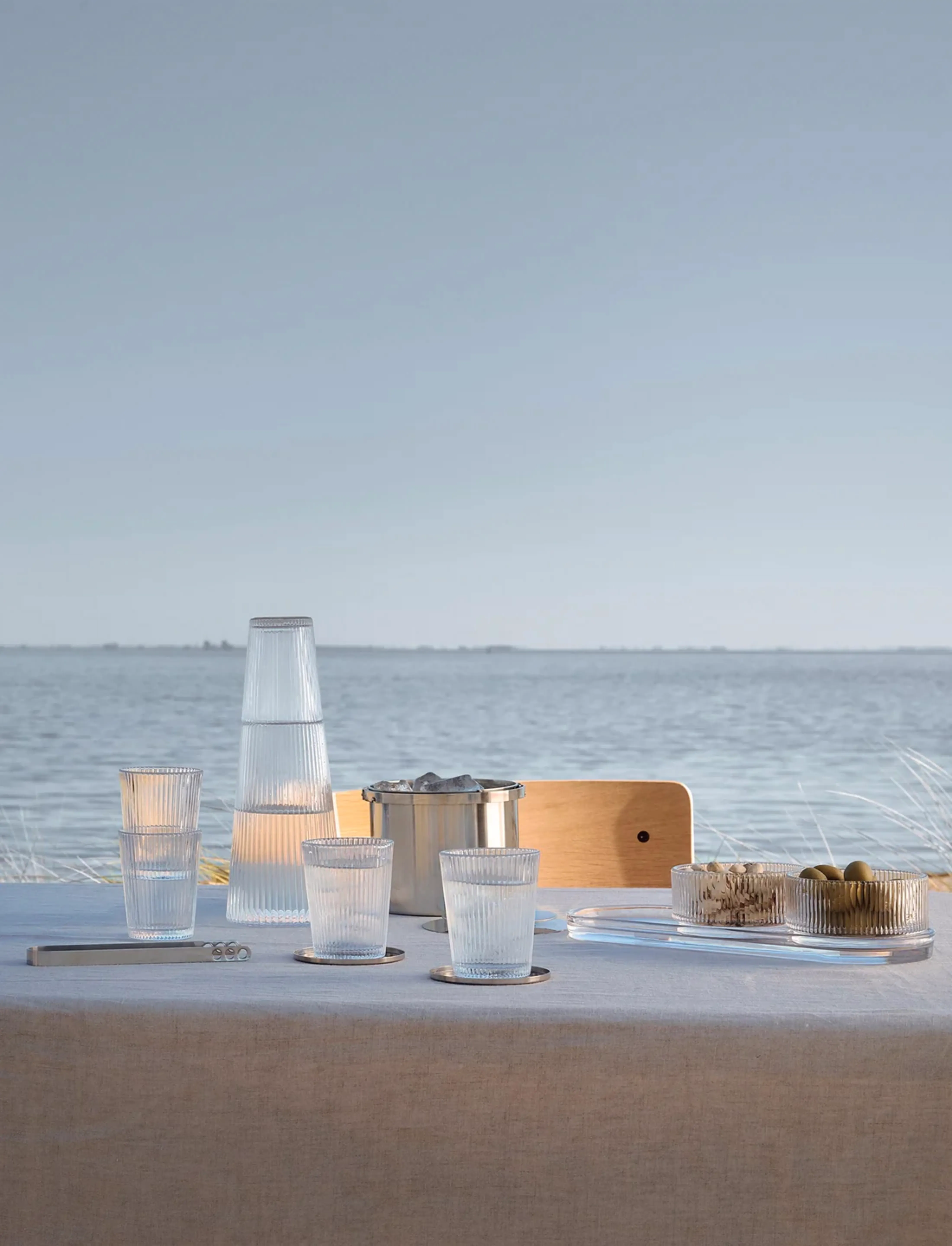 Stelton Pilastro Drikkeglas 0.15 L. 6 Stk Clear, 15 CL, Nude, Glas > Drikkeglas, Unisex