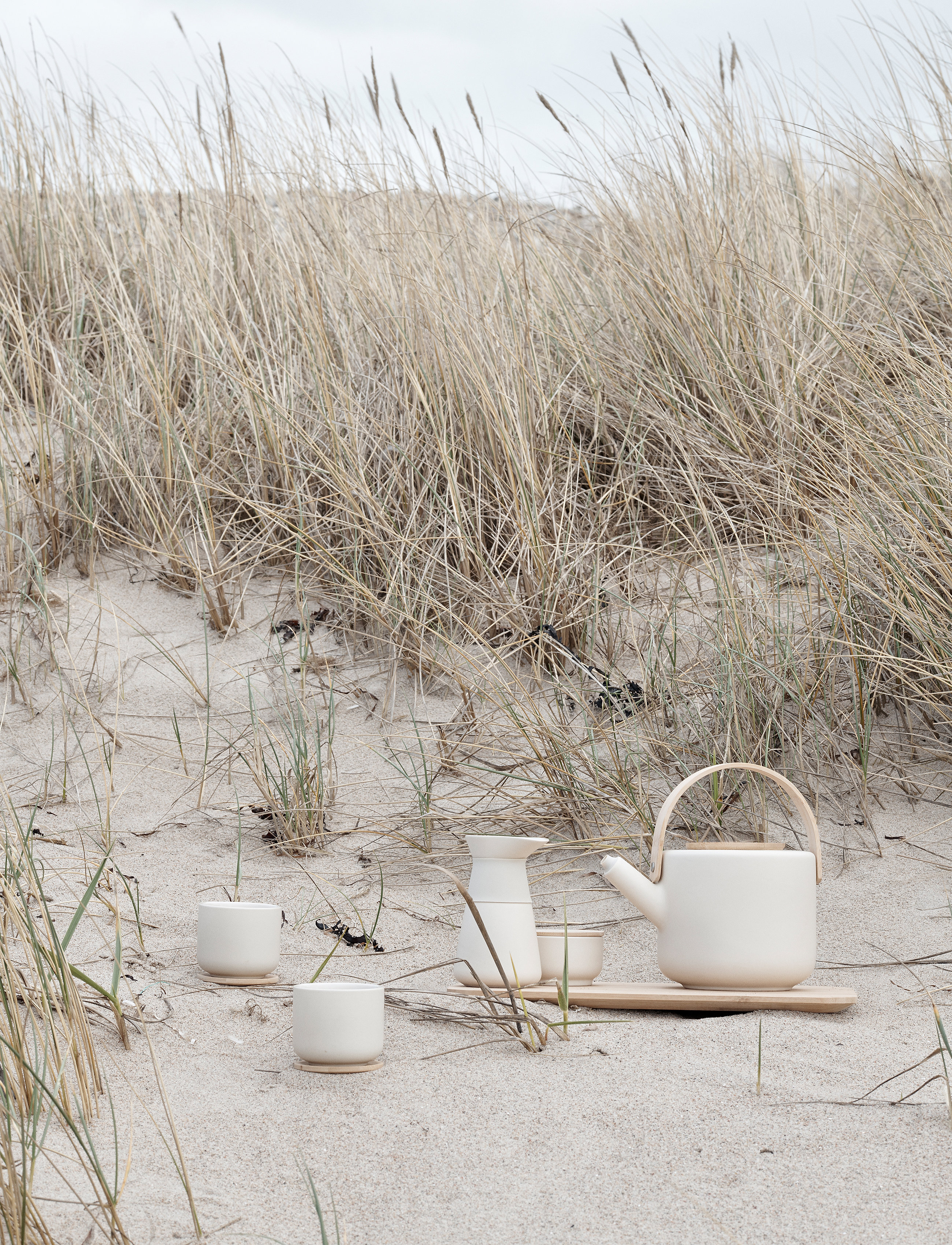 Stelton Theo Tekande 1.25 L. Sand, L, Jugs & Carafes, Beige - Teapots, Homeware