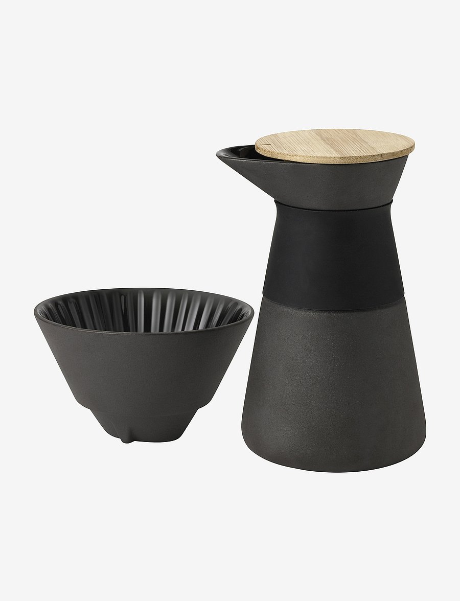 Stelton - Theo coffee maker - 0.6 l. - aeglased kohvivalmistajad ja filtrikoonused - black - 2