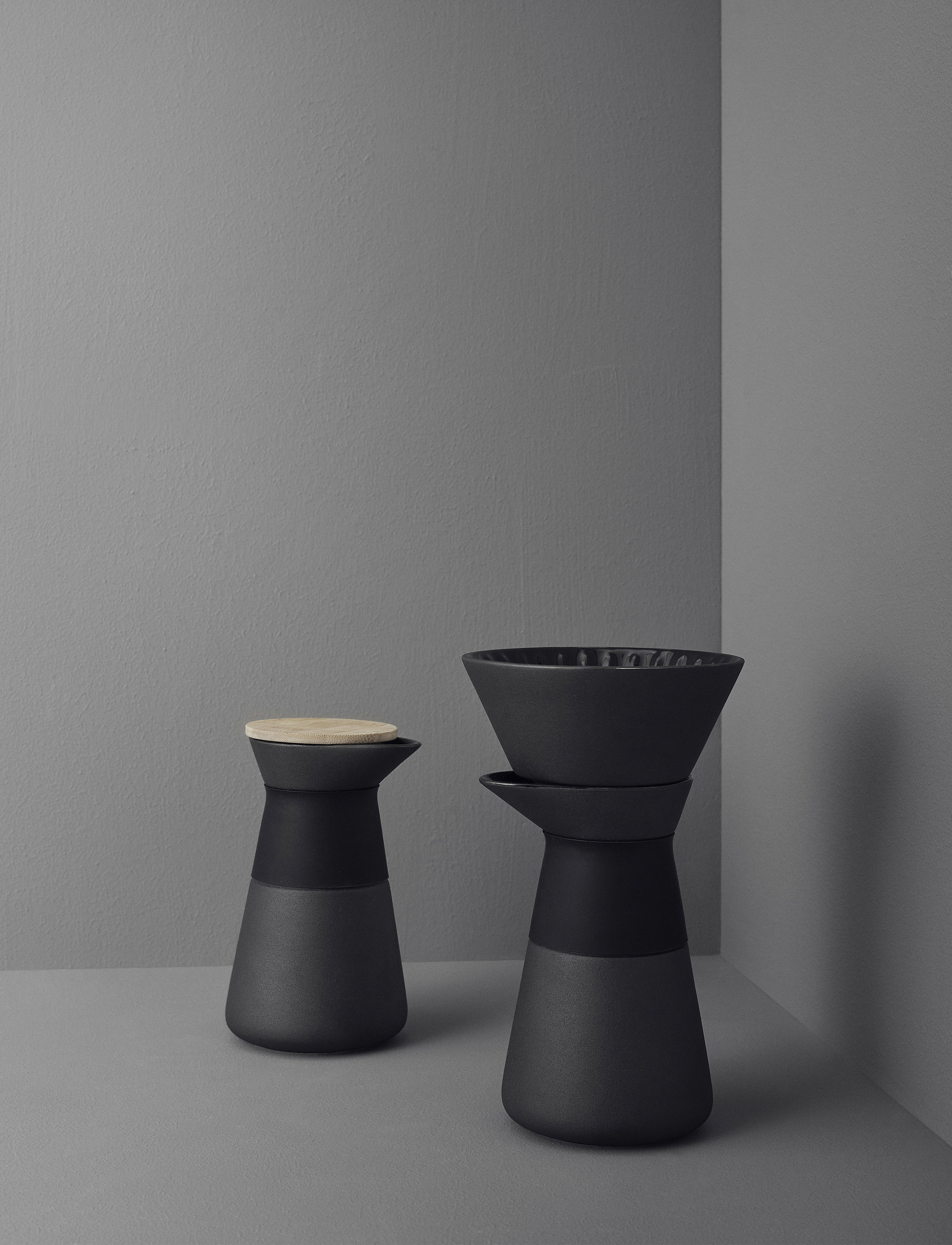 Stelton Theo Kaffebrygger 0.6 L. Black, 0.6L, Coffee Makers, Schwarz - Slow Brewers & Pour-overs, Homeware