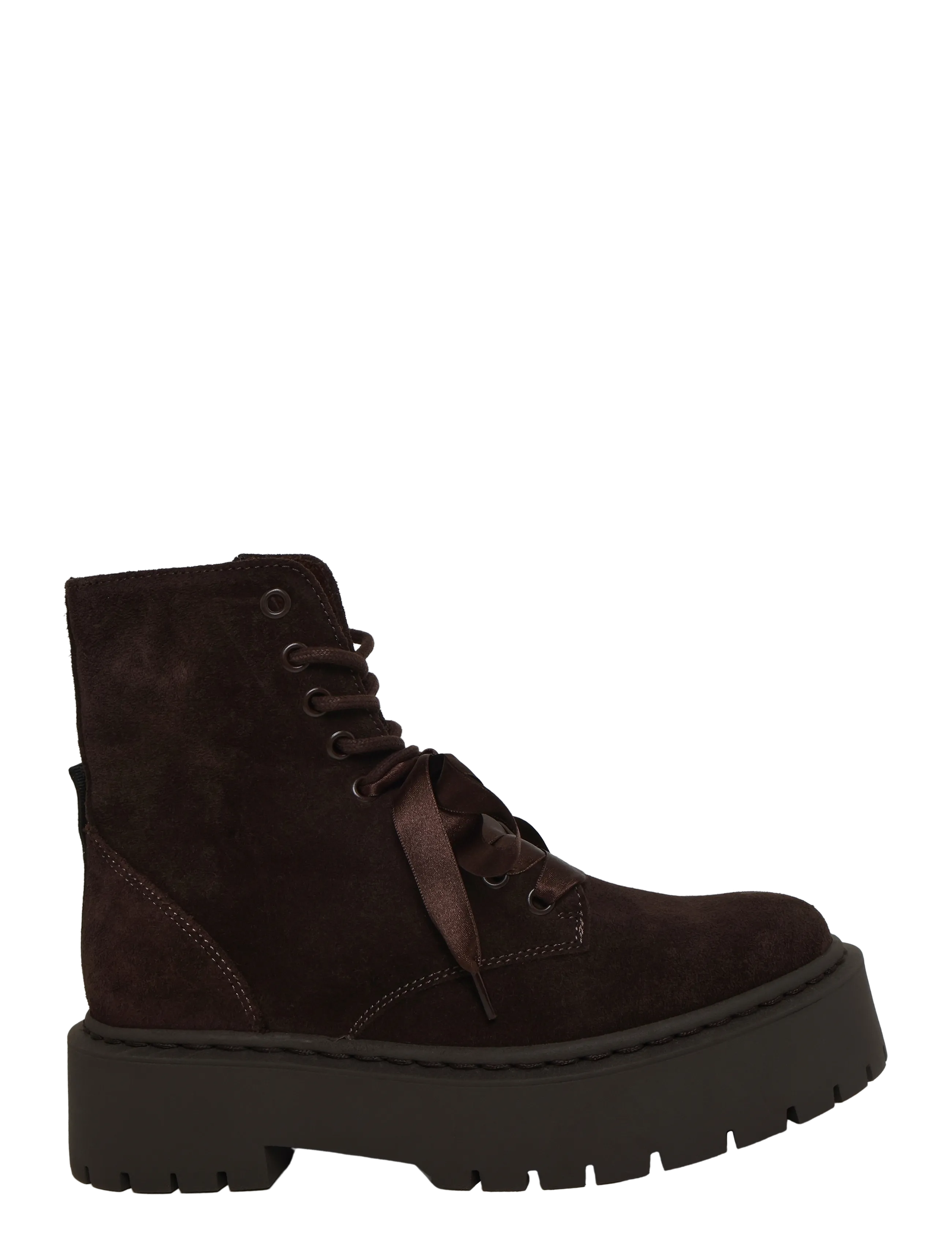 Steve Madden - Skylar - kontsaga poolsaapad - chocolate brown suede - 2