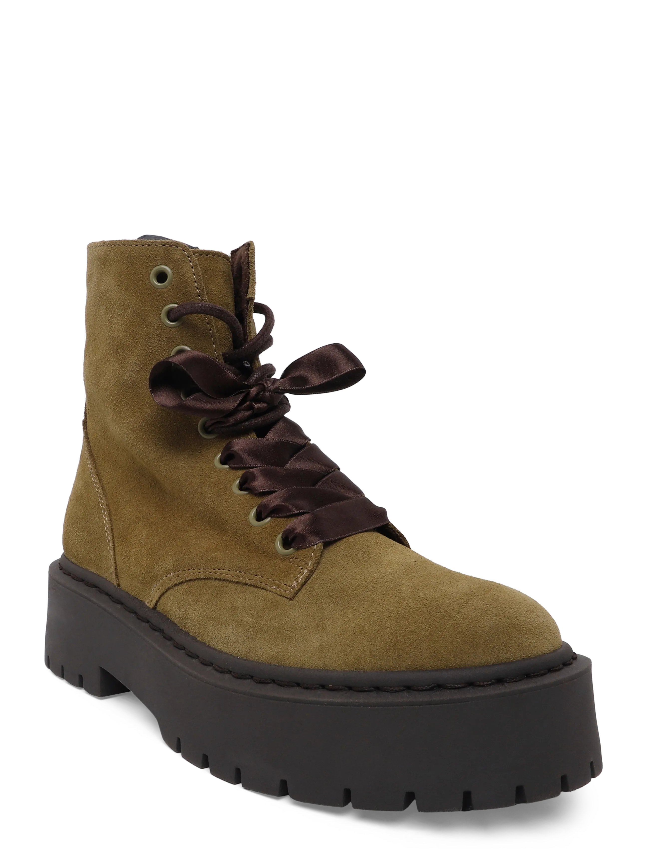 Steve Madden Skylar, 41, Khaki green, Ankelstøvler > Støvler Med Snøre, Dame