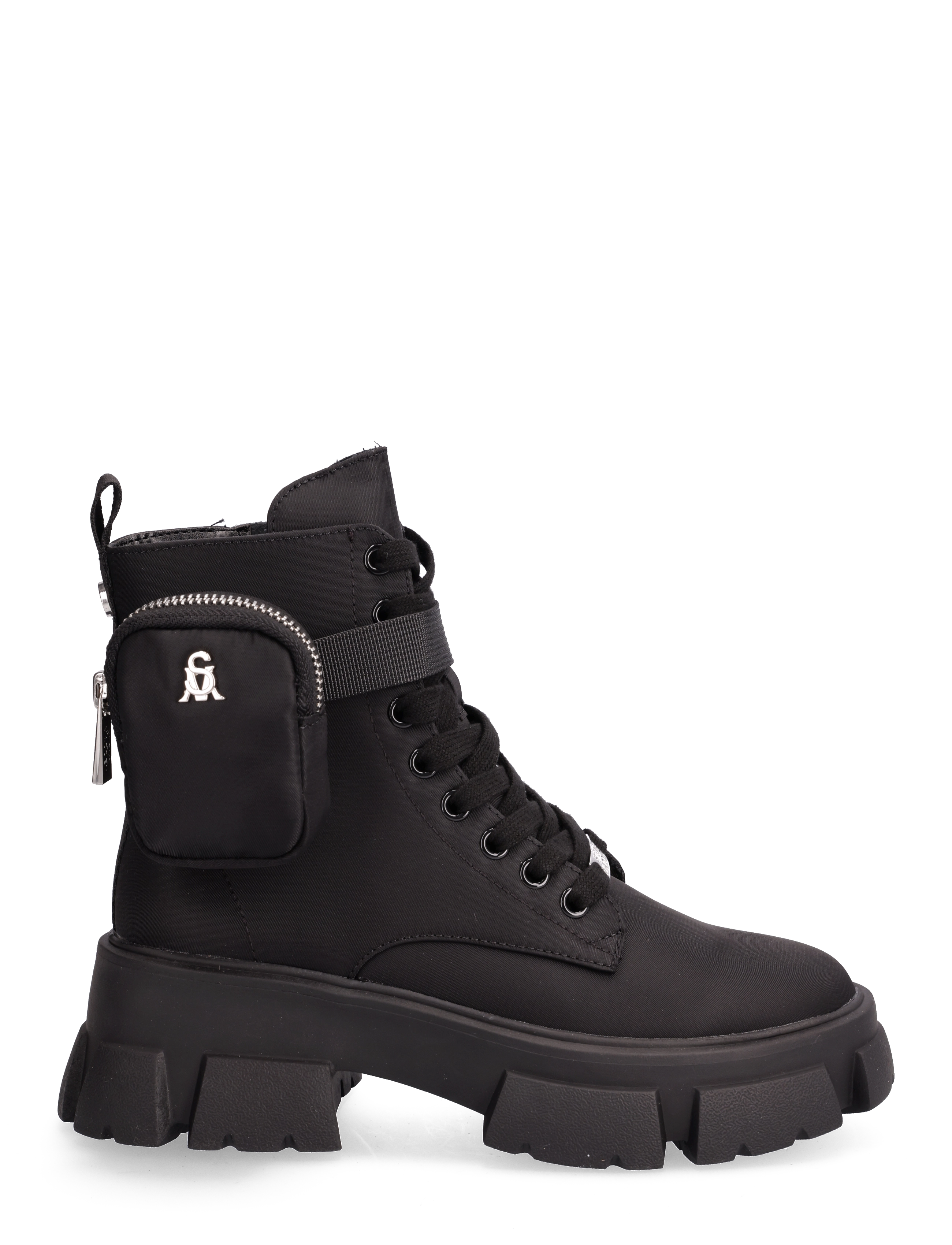 Steve Madden - Tanker-P Bootie - geschnürte stiefel - black - 1