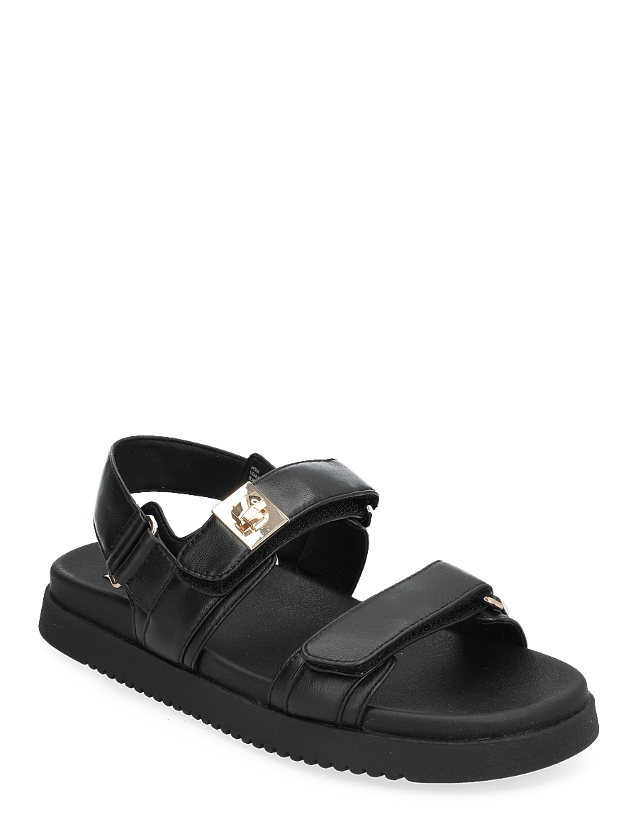 Steve Madden - Mona Sandal - flache sandalen - black leather - 0