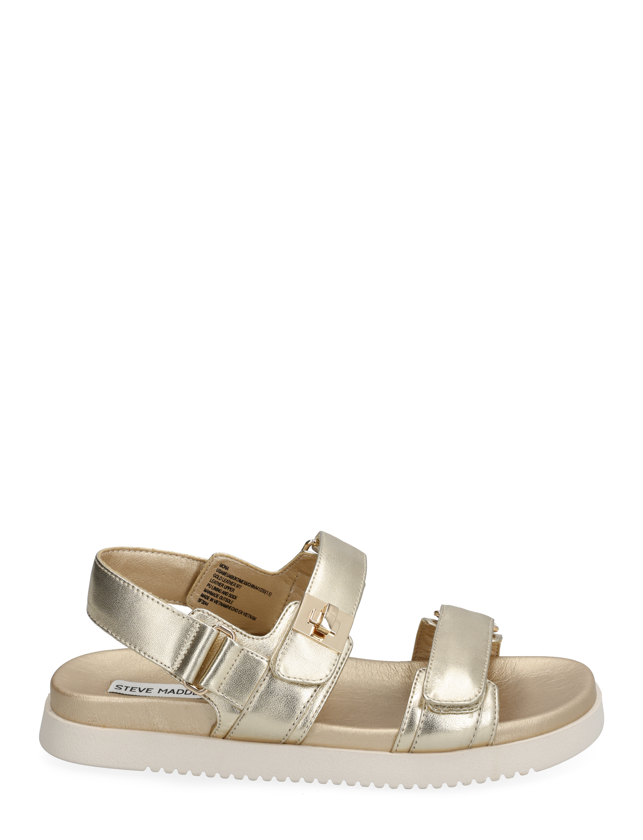 Steve Madden - Mona Sandal - flade sandaler - gold leather - 1