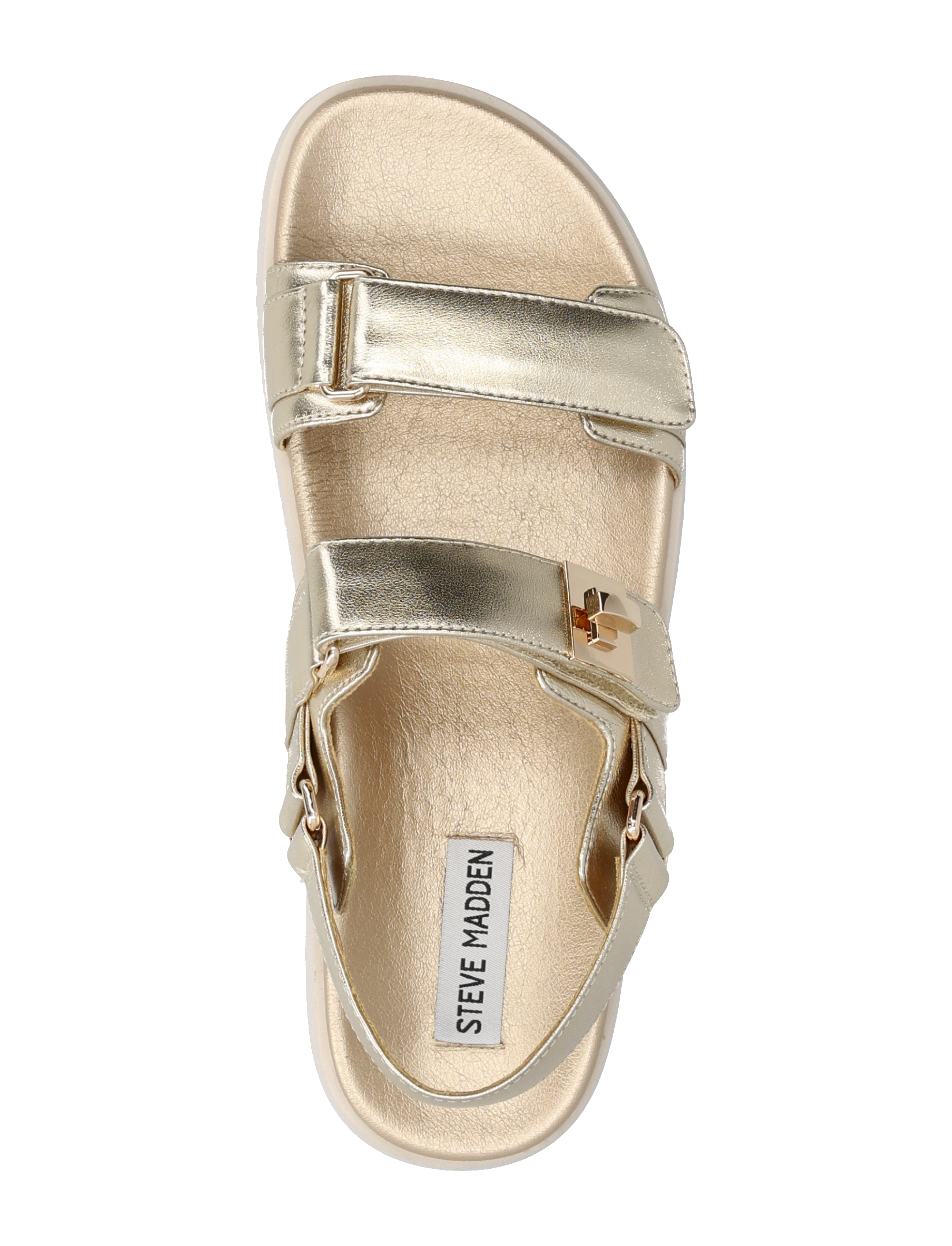 Steve Madden - Mona Sandal - flade sandaler - gold leather - 3