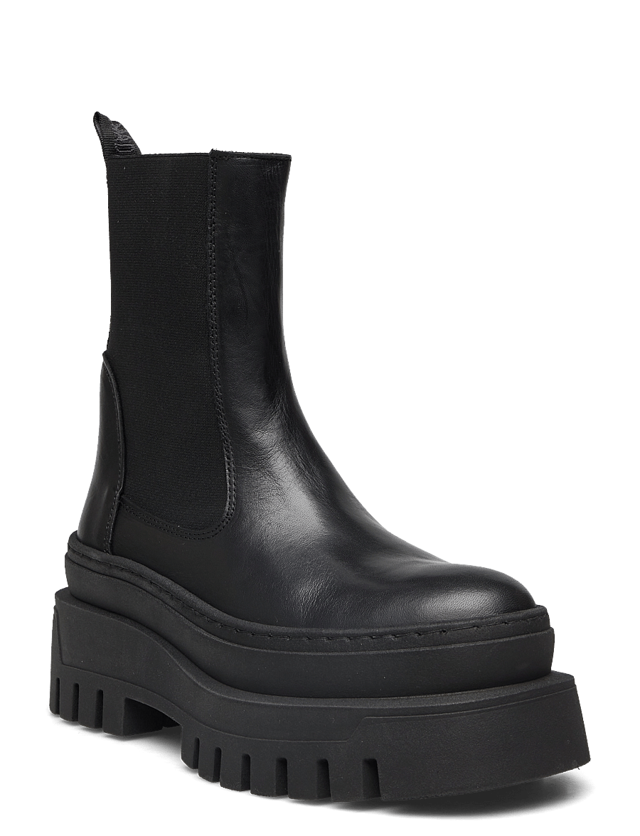Steve Madden - Cassandra - chelsea-saapad - black leather - 0