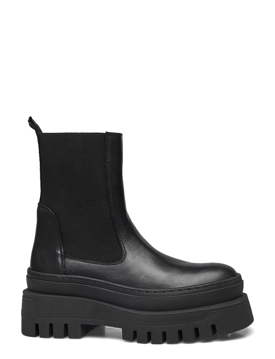 Steve Madden - Cassandra - chelsea-saapad - black leather - 1