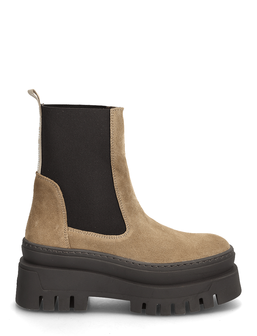 Steve Madden - Cassandra - chelsea støvler - taupe suede - 1