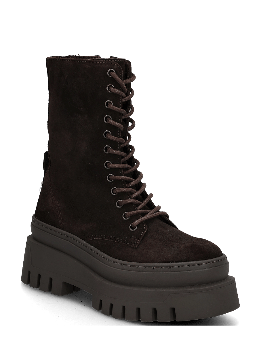 Steve Madden - Coast - laced boots - chocolate brown suede - 0