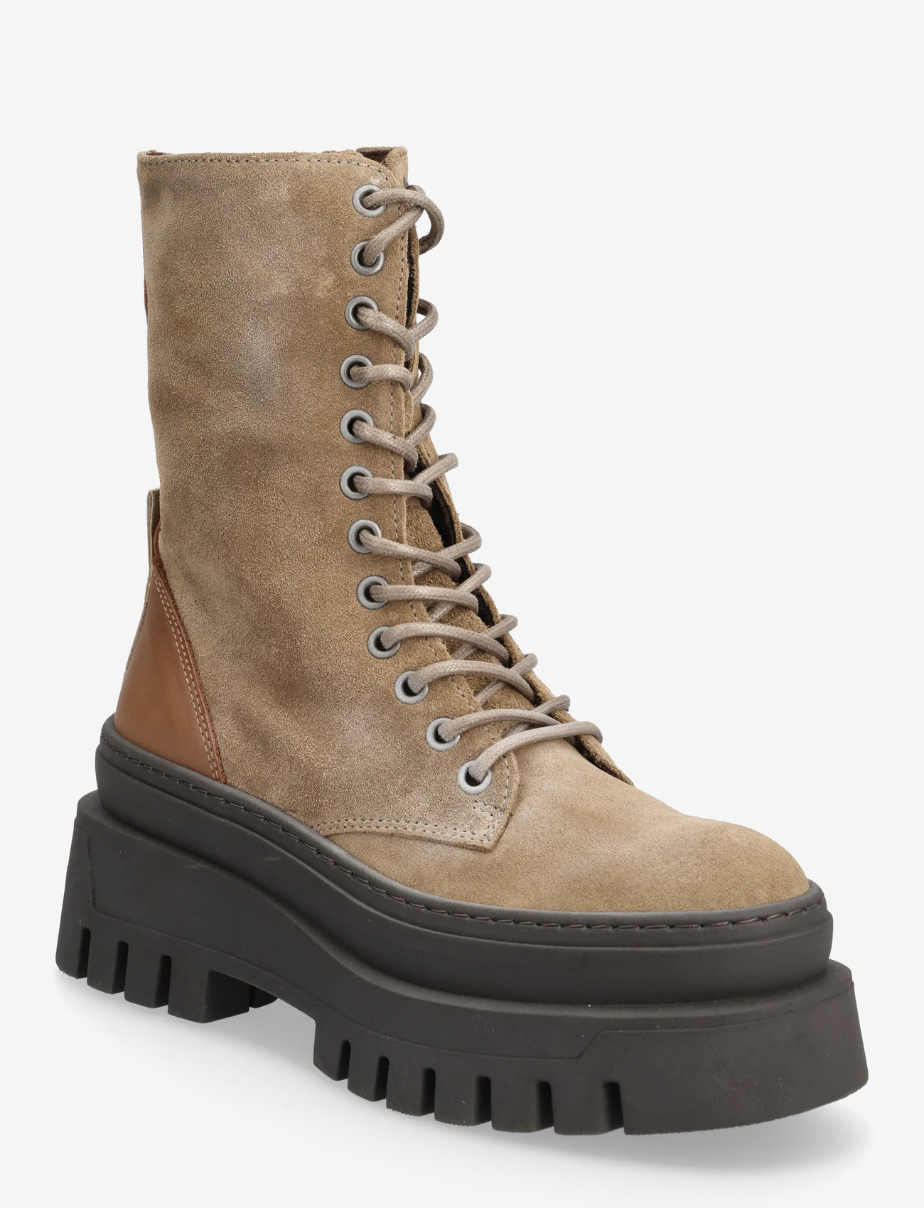 Steve Madden - Coast - geschnürte stiefel - taupe suede - 0