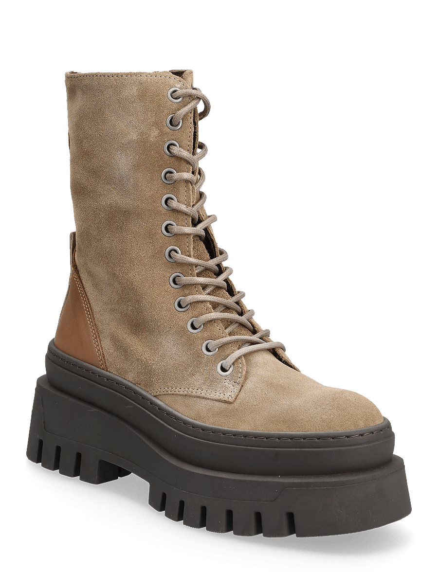 Steve Madden - Coast - geschnürte stiefel - taupe suede - 0