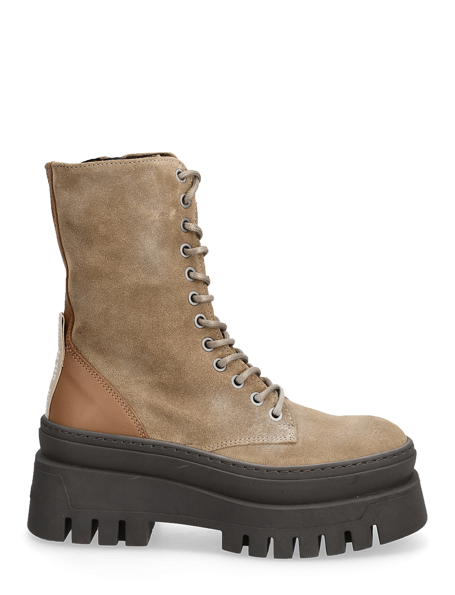 Steve Madden - Coast - geschnürte stiefel - taupe suede - 1