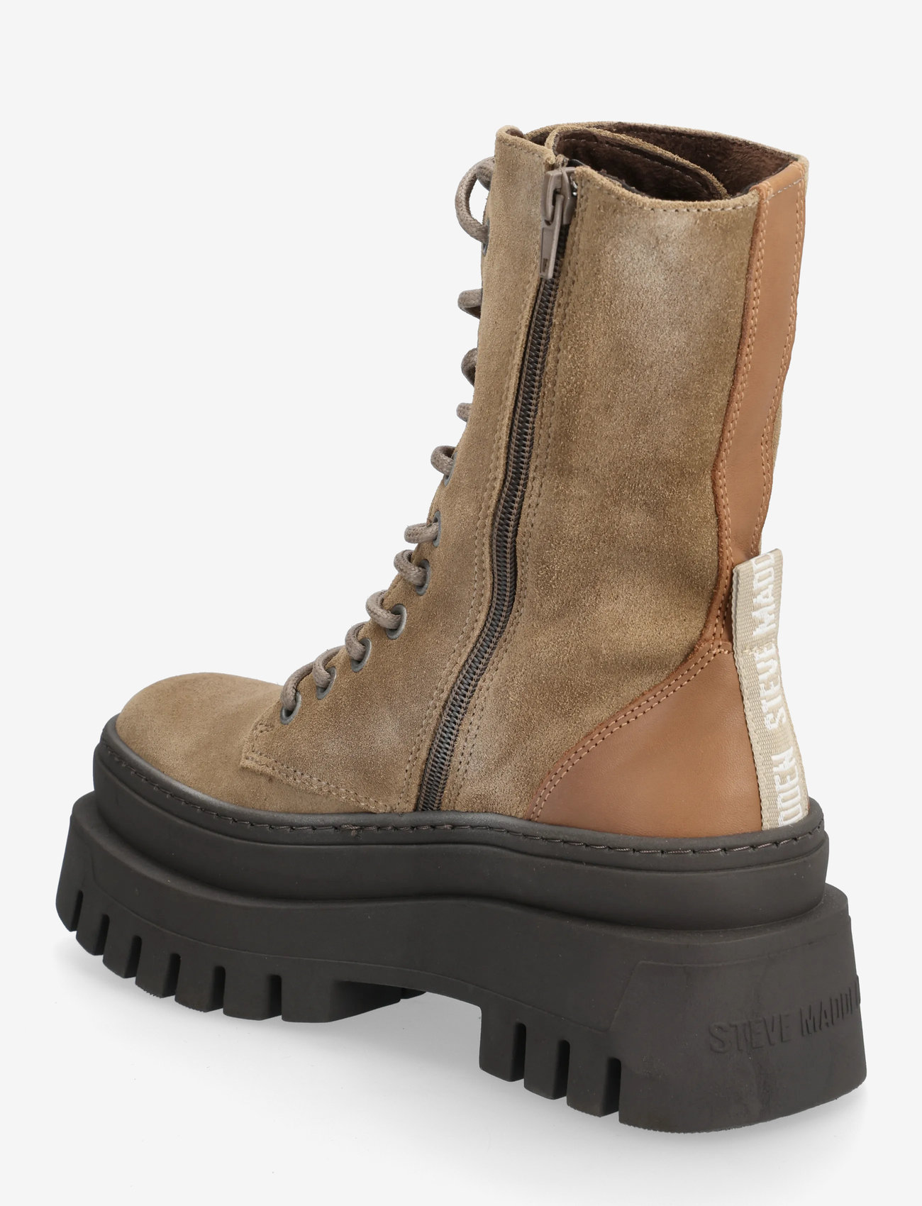 Steve Madden - Coast - geschnürte stiefel - taupe suede - 2