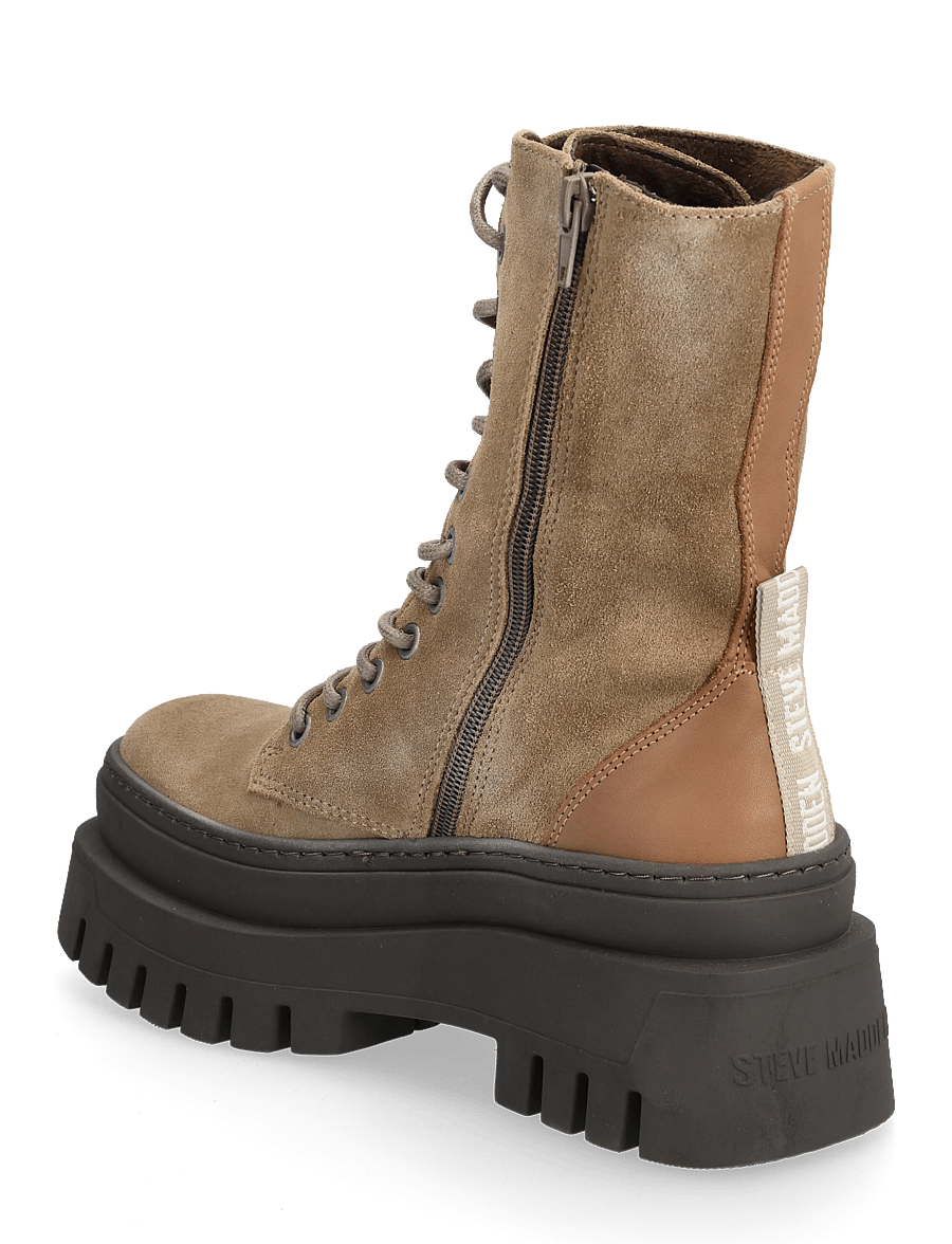 Steve Madden - Coast - geschnürte stiefel - taupe suede - 2