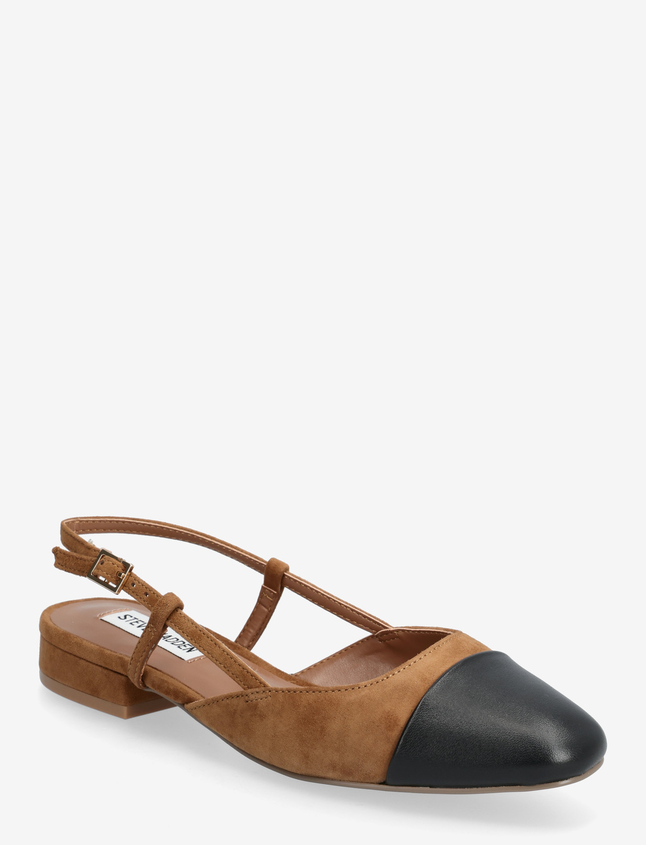 Steve Madden - Belinda - platta slingbacks - dk chestnut blk - 0
