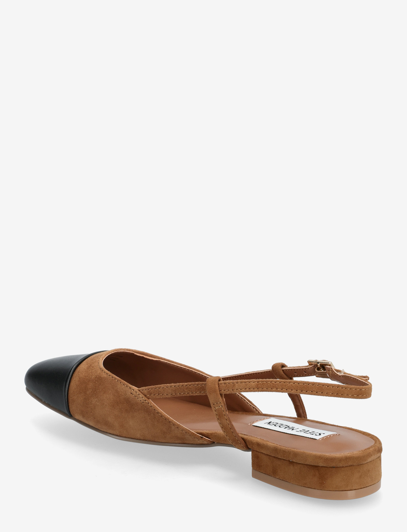 Steve Madden - Belinda - platta slingbacks - dk chestnut blk - 2