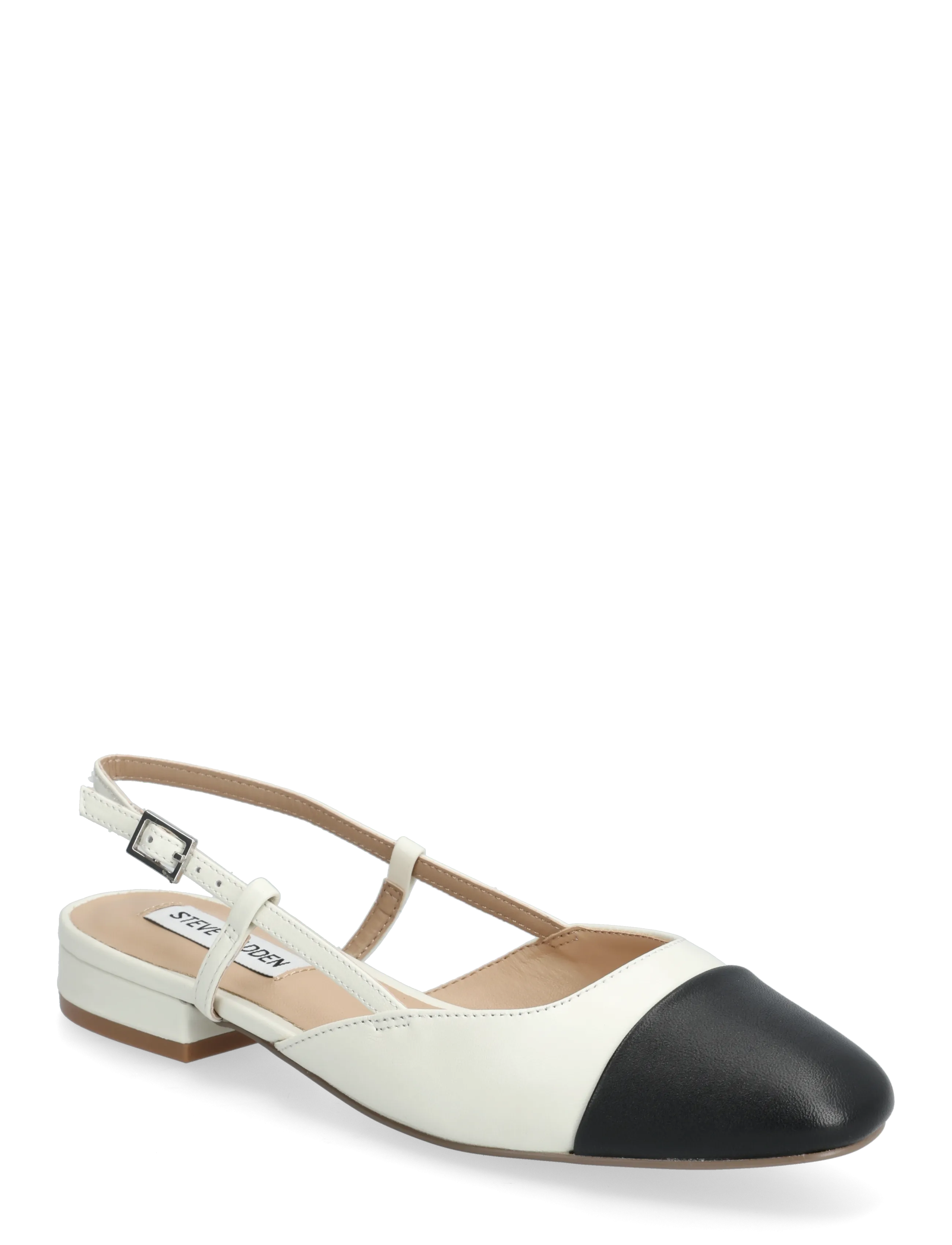 Steve Madden Belinda - Steve Madden - WHT/BLK LEATHER / white