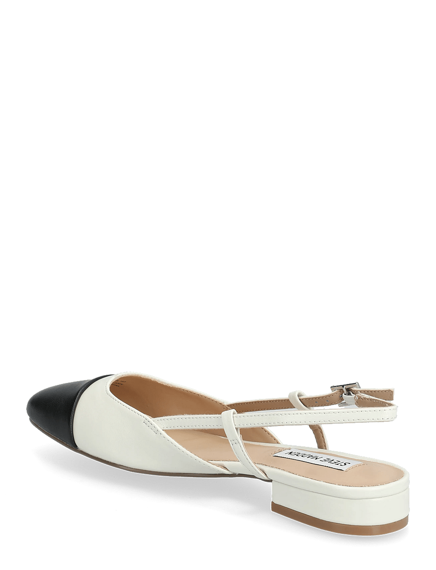 Steve Madden - Belinda Ballerina - konfirmation - wht/blk leather - 2