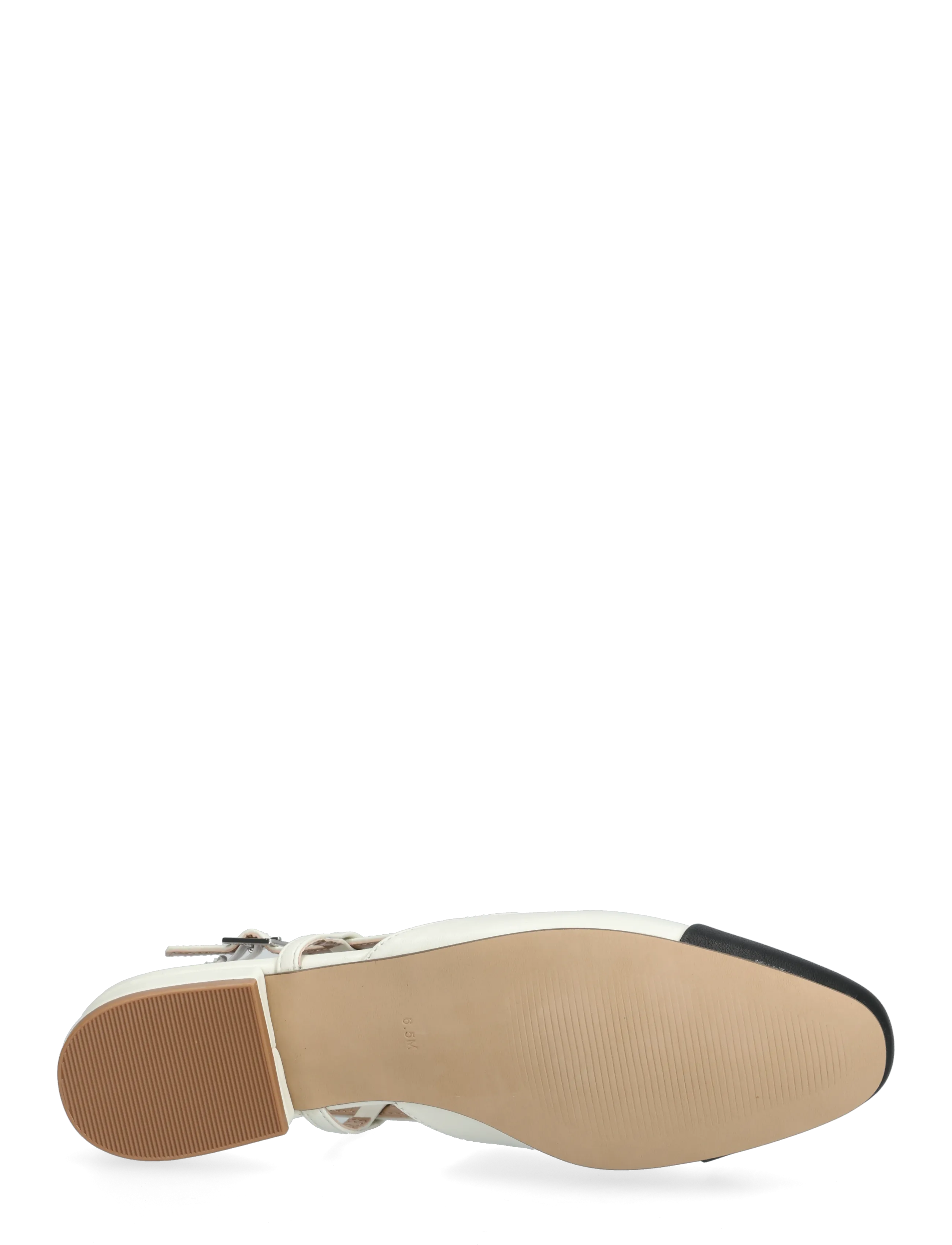 Steve Madden - Belinda Ballerina - confirmation - wht/blk leather - 4