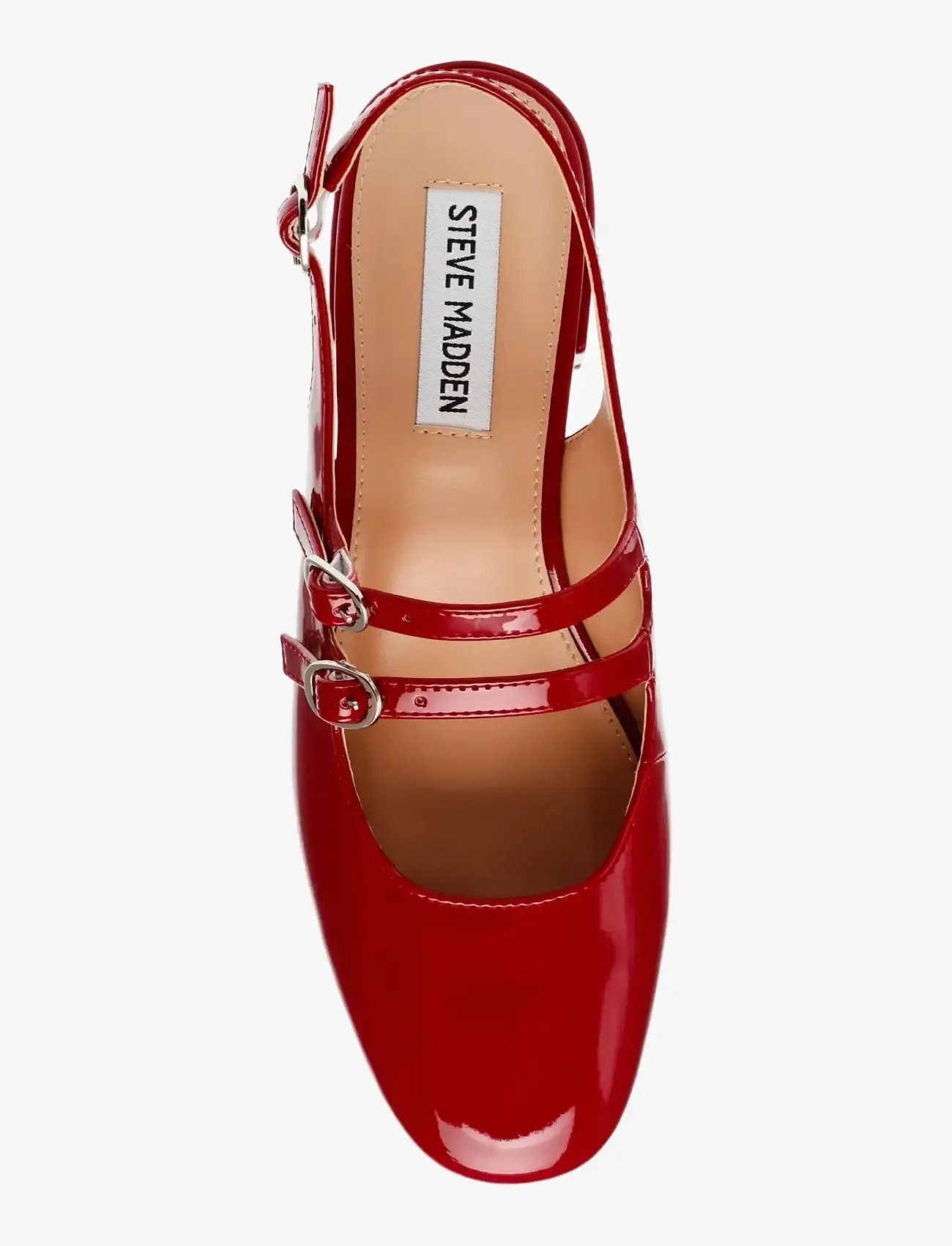 Steve Madden - City View - heeled slingbacks - red patent - 5