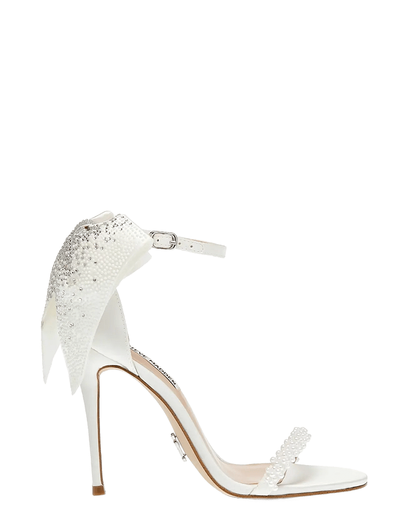 Steve Madden - Bellarosa-P - sandaler med hæl - ivory satin - 1
