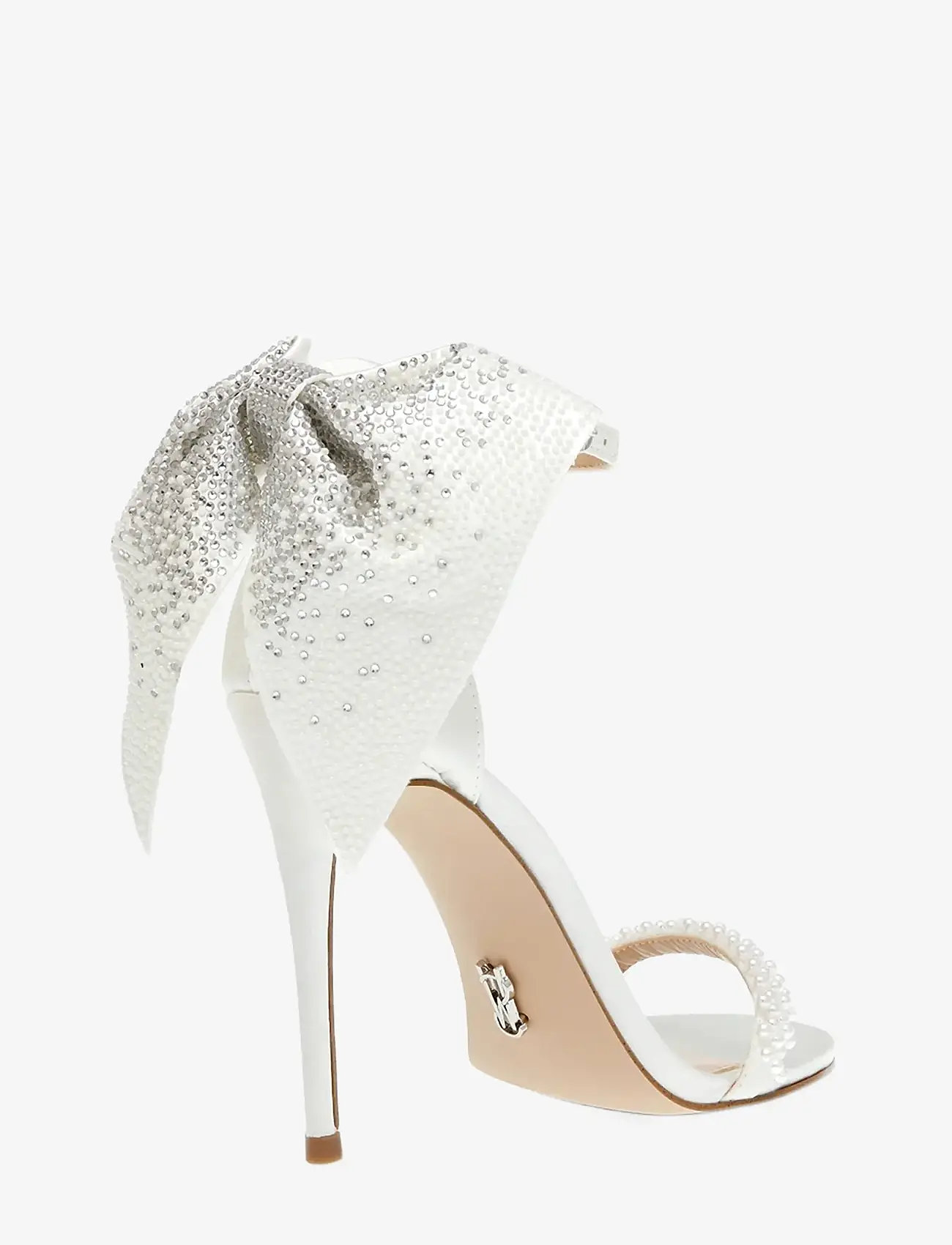 Steve Madden - Bellarosa-P - sandaler med hæl - ivory satin - 2