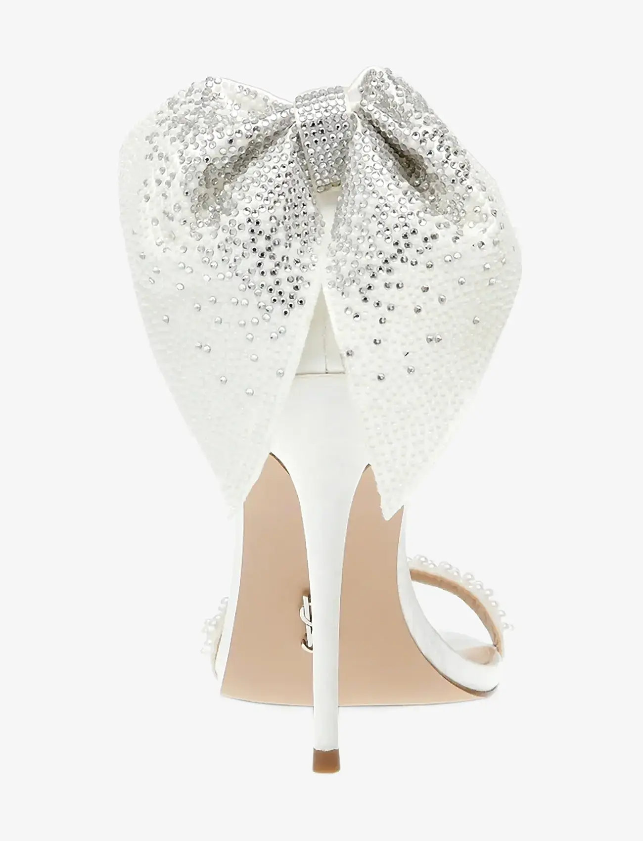 Steve Madden - Bellarosa-P - sandaler med hæl - ivory satin - 4