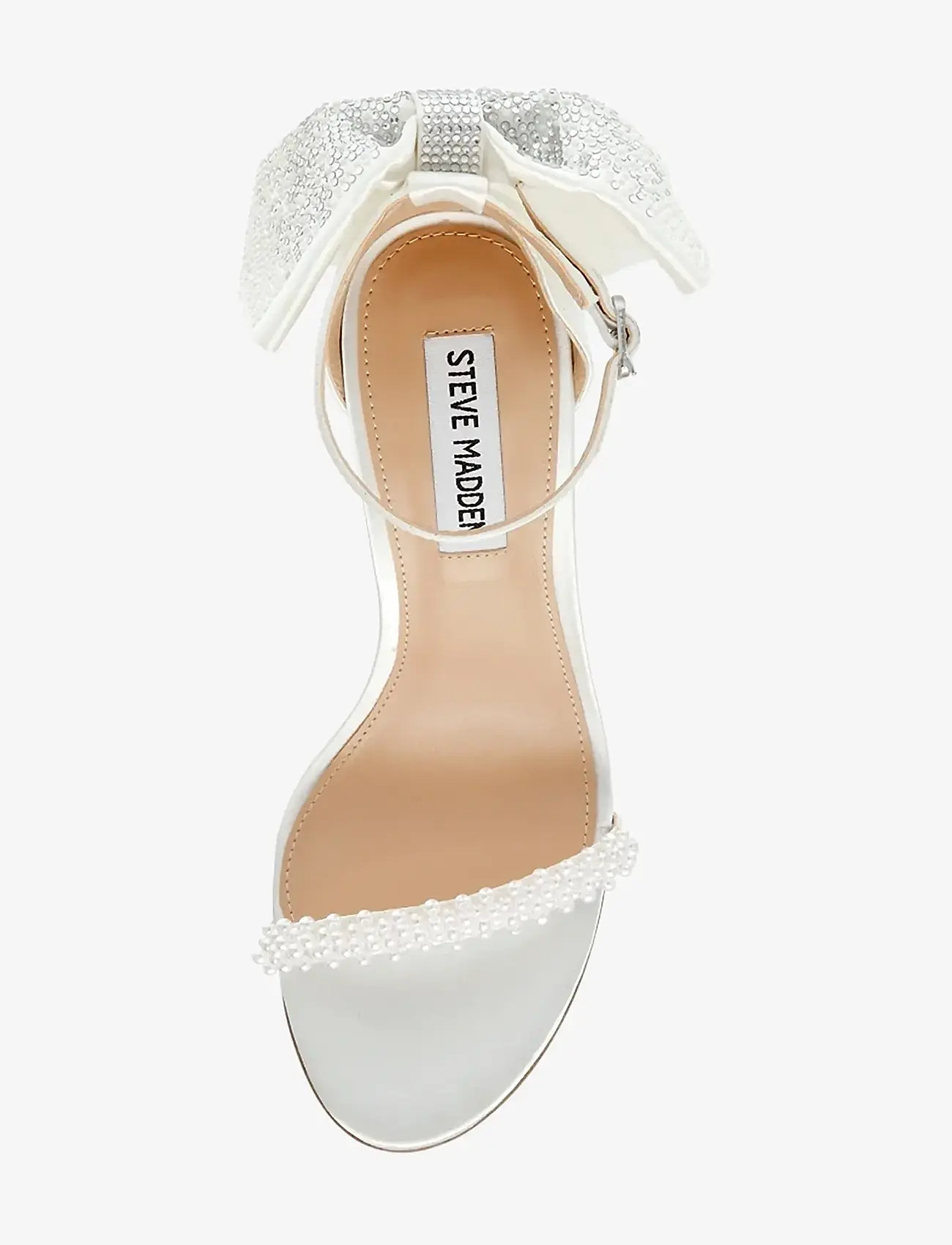 Steve Madden - Bellarosa-P - sandaler med hæl - ivory satin - 5